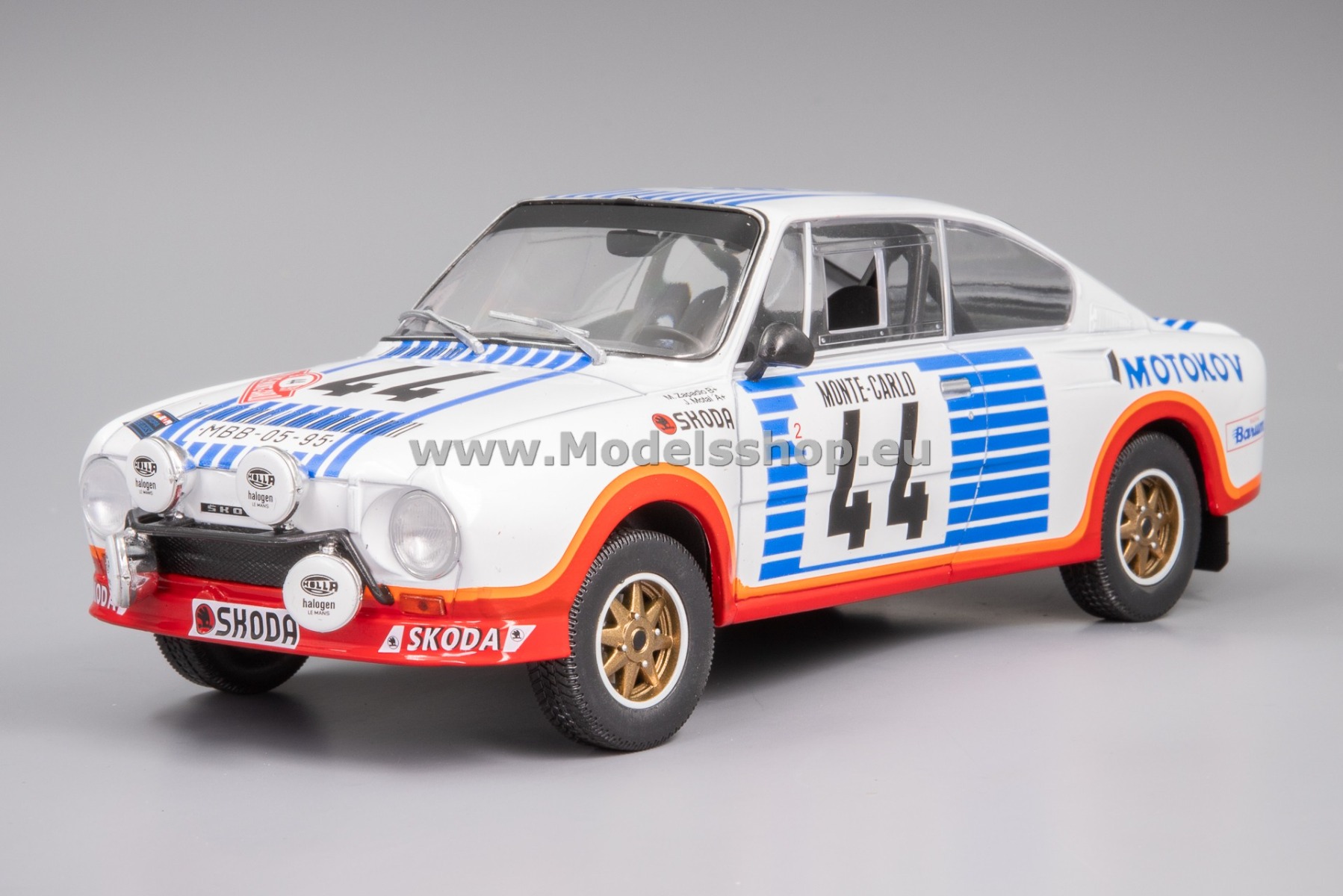 IXO24RAL030A.22 Skoda 130 RS, No.44, Rally WM, Rallye Monte Carlo 1977, M.Zapadlo/J.Motal