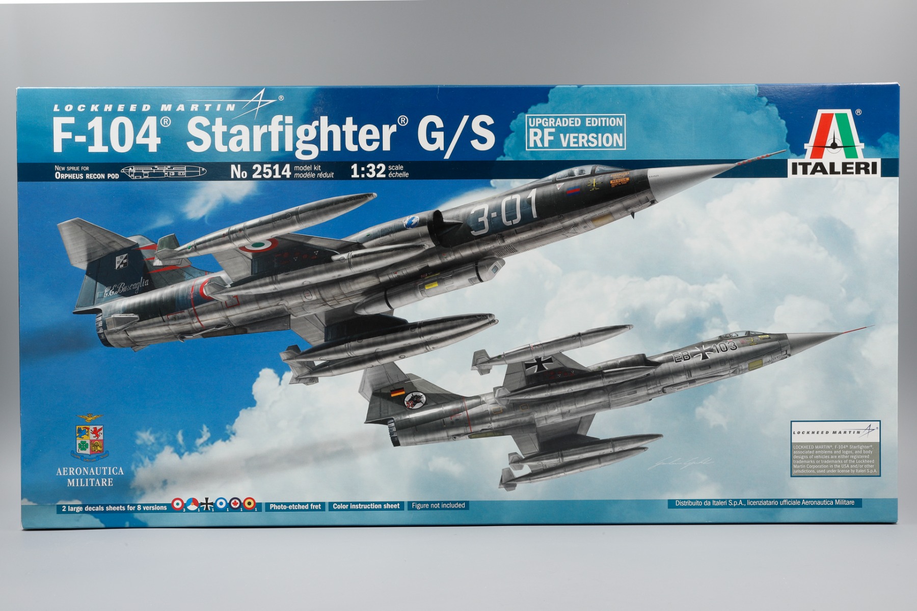 Italeri IT2514 Lockheed F-104 Starfighter G/S Updated Edition RF Version