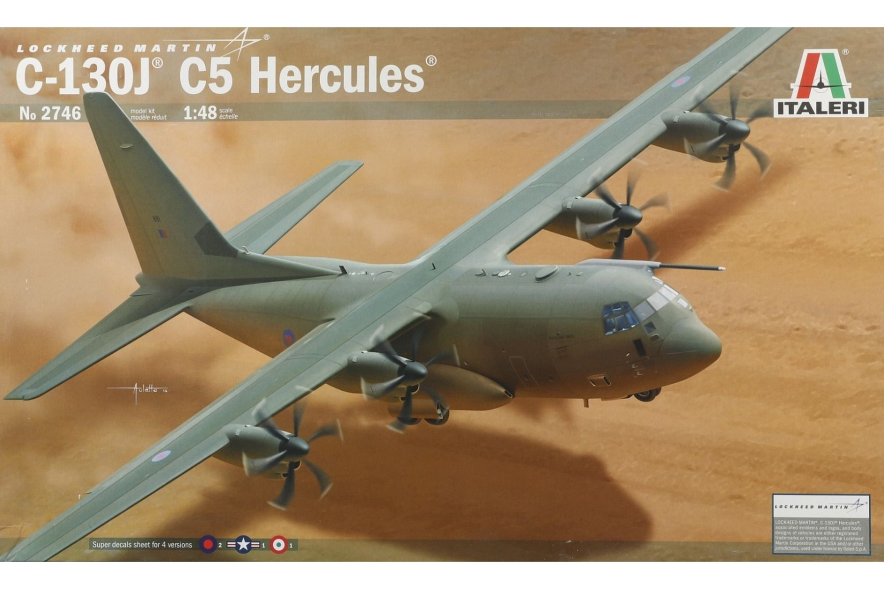 Italeri IT2746 Lockheed Martin C-130J C5 Hercules, model kit