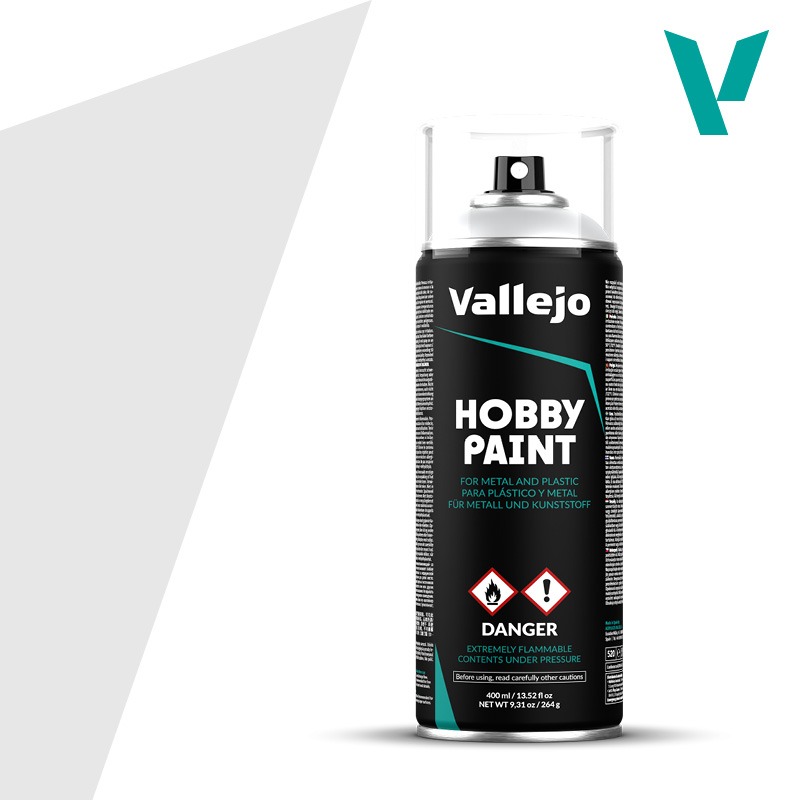 Grey 400ml spray Vallejo Hobby Paint Primer 28011