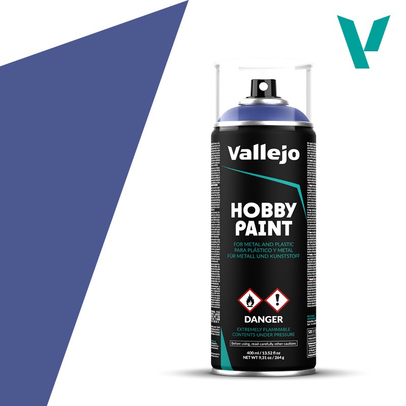 Ultramarine Blue 400ml spray Vallejo Hobby Paint Primer 28017