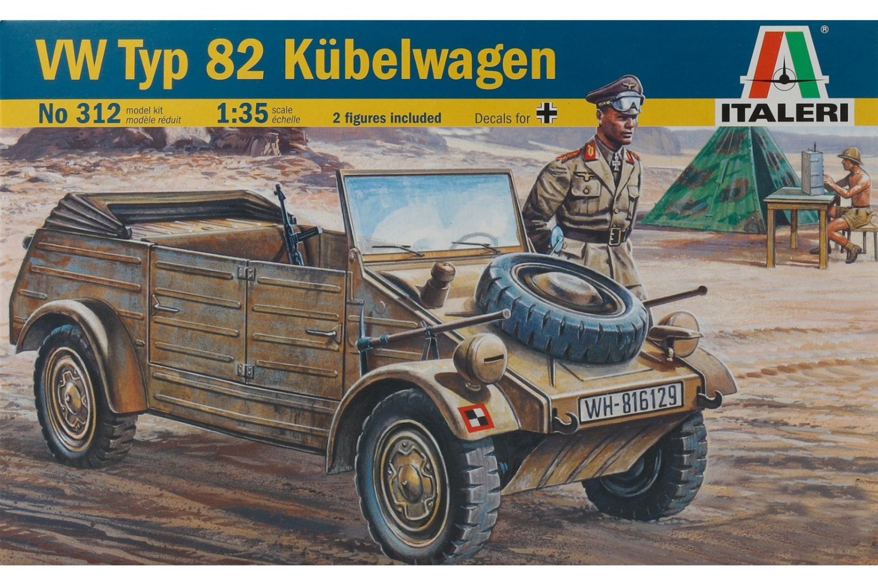 Italeri IT0312 Volkswagen Kdt.1 Typ82 Kübelwagen