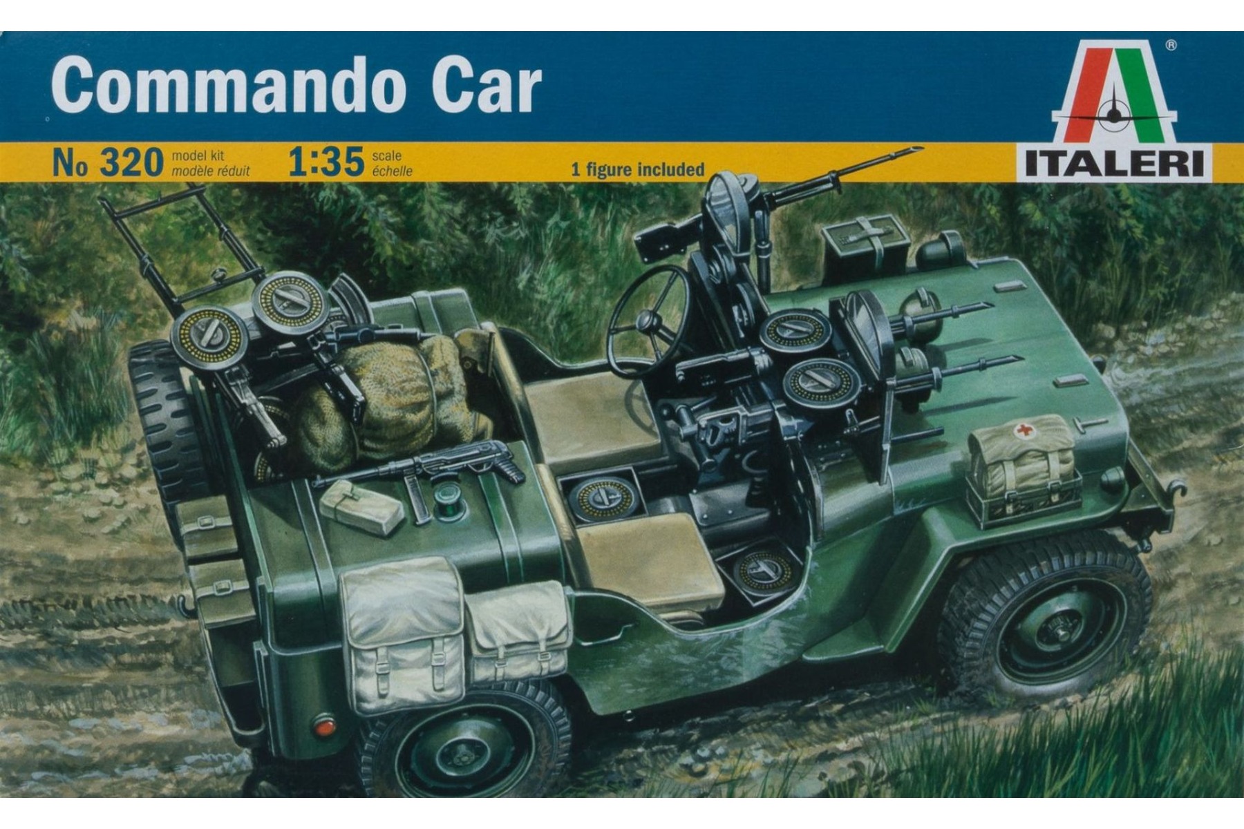 Italeri IT0320 Commando Car ( Willys Jeep), model kit