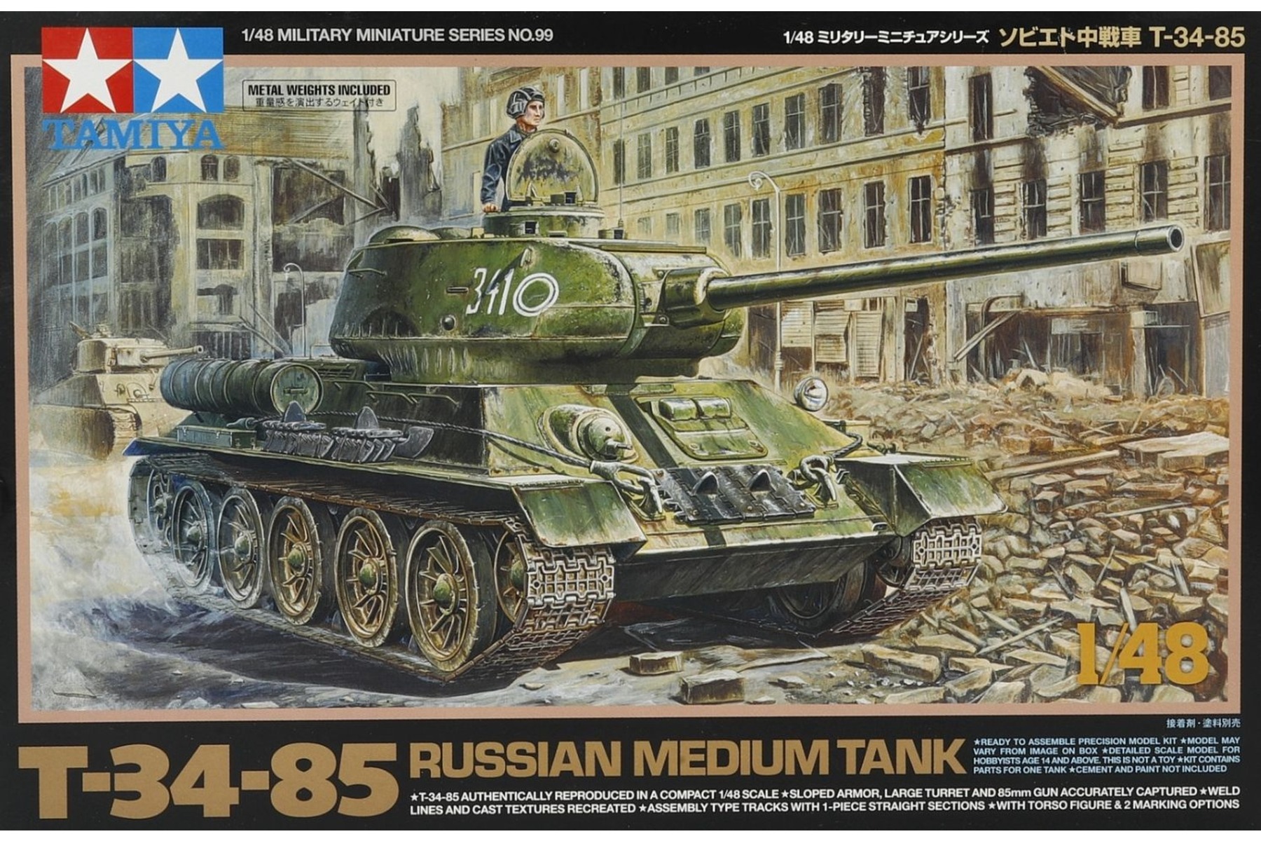 Tamiya TA32599 Soviet Medium Tank T-34-85, model kit