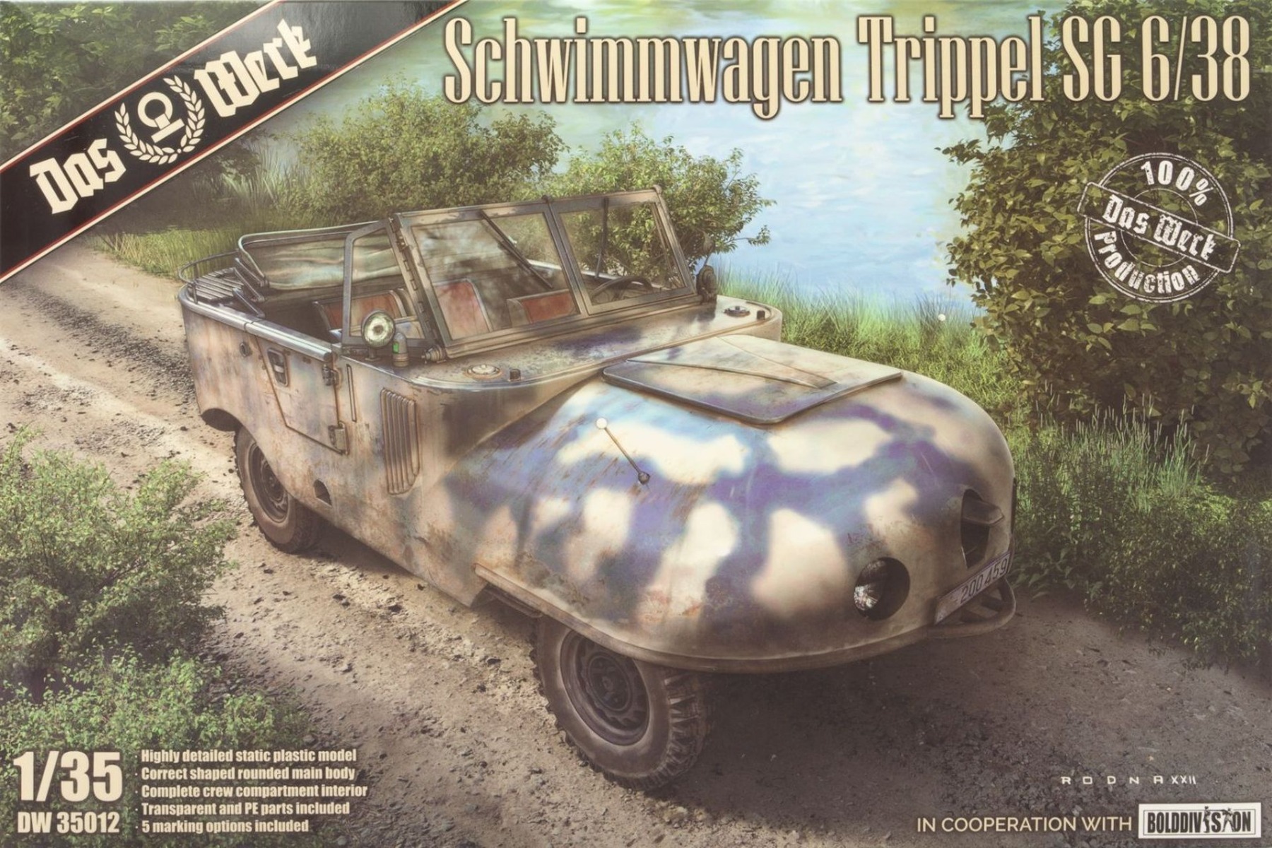 Das Werk DW35012 Schwimmwagen Trippel SG 6/38, model kit