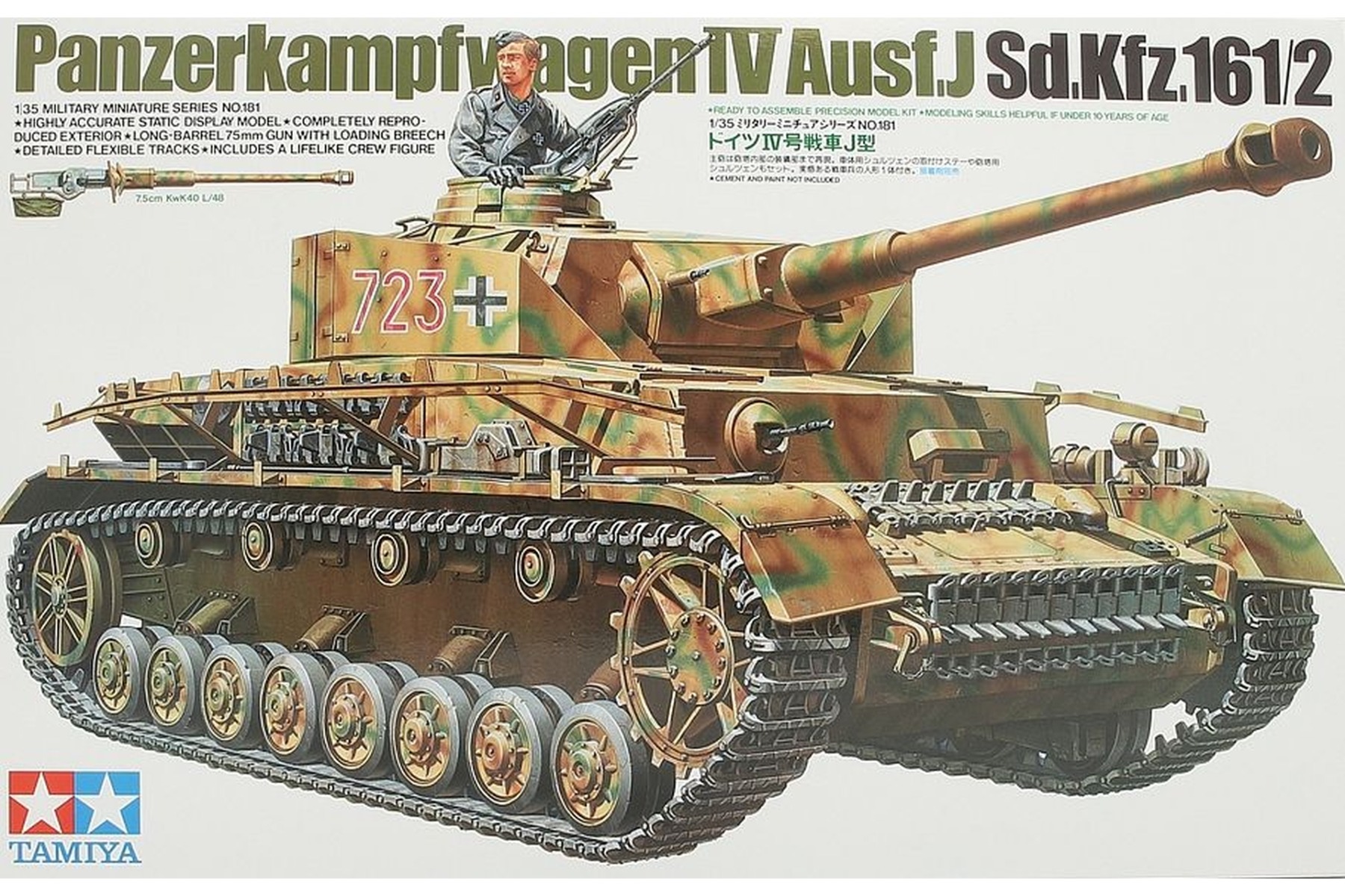 Tamiya TA35181 Panzerkampfwagen IV Ausf. J Sd.Kfz. 161/2