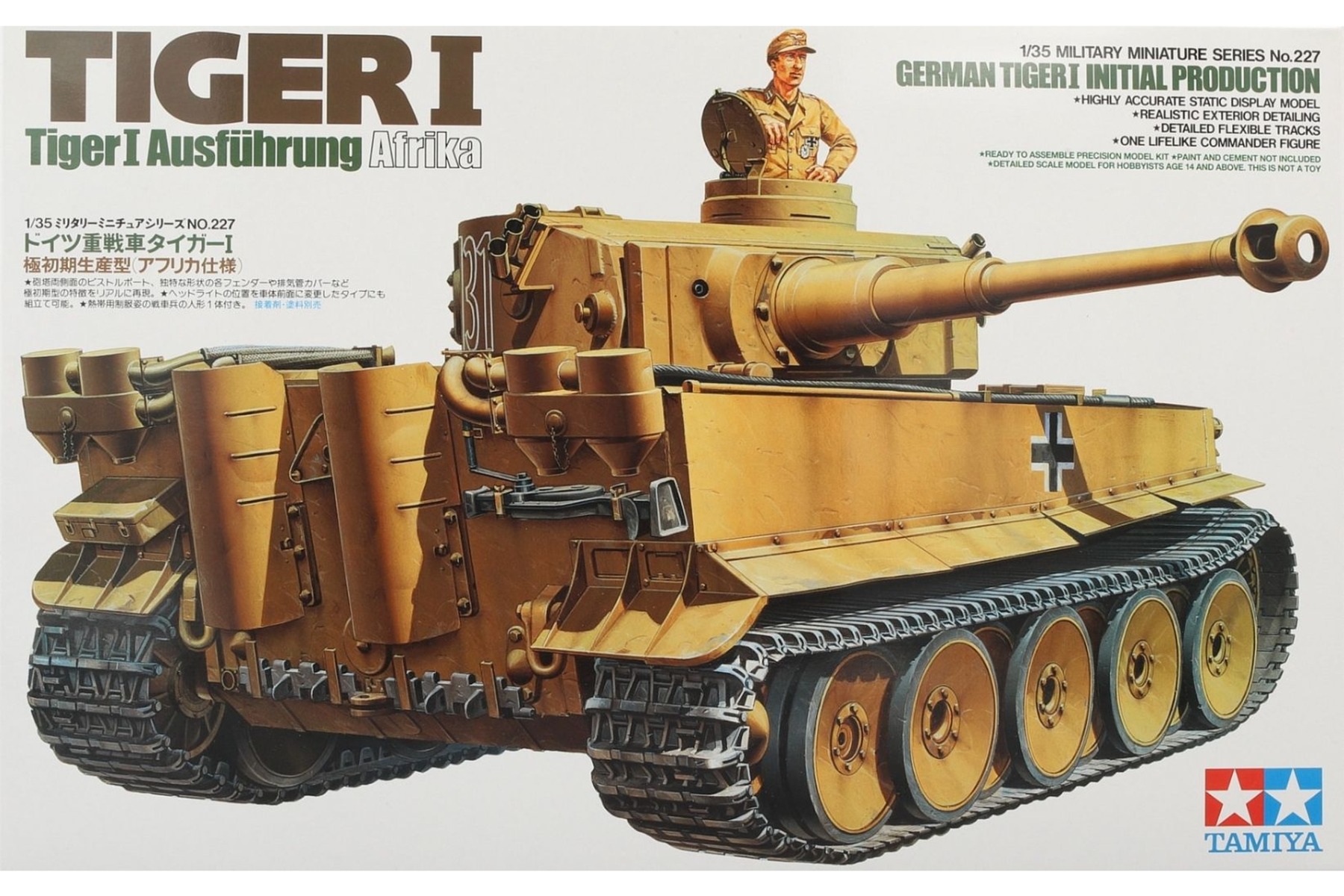 Tamiya TA35227 German Tiger I Initial Production Ausführung Afrika