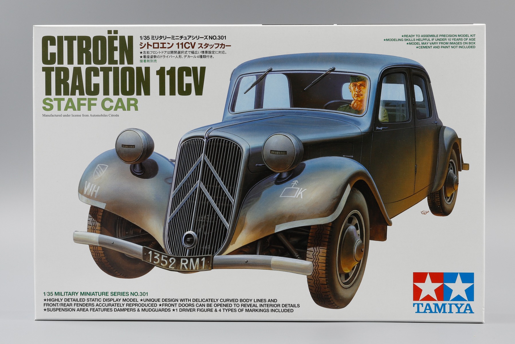 Tamiya TA35301 Citroën Traction 11CV Staff Car, model kit
