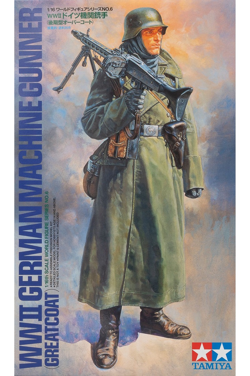 Tamiya TA36306 WWII German Machine Gunner (Greatcoat), figurine