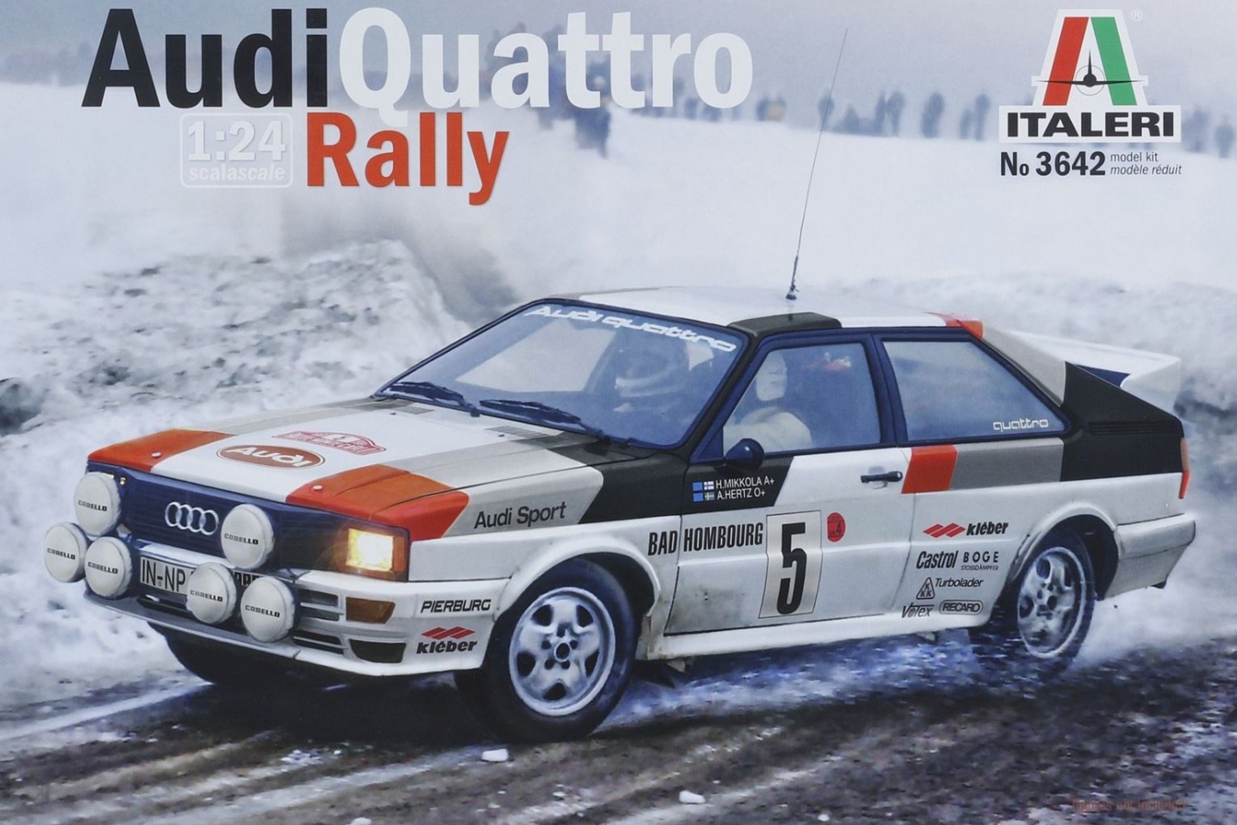 Italeri IT3642 Audi Quattro Rally, model kit