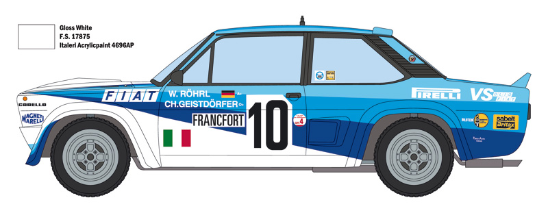 1:12 Fiat 131 Rally - Full Detail Multi Media Kit | MFH K851