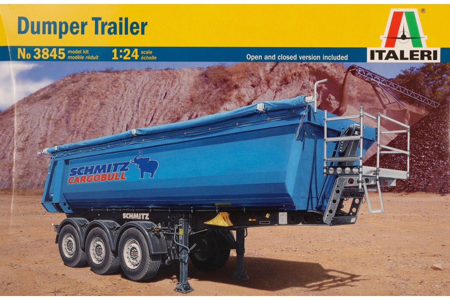 Italeri IT3845 Dumper Trailer, model kit