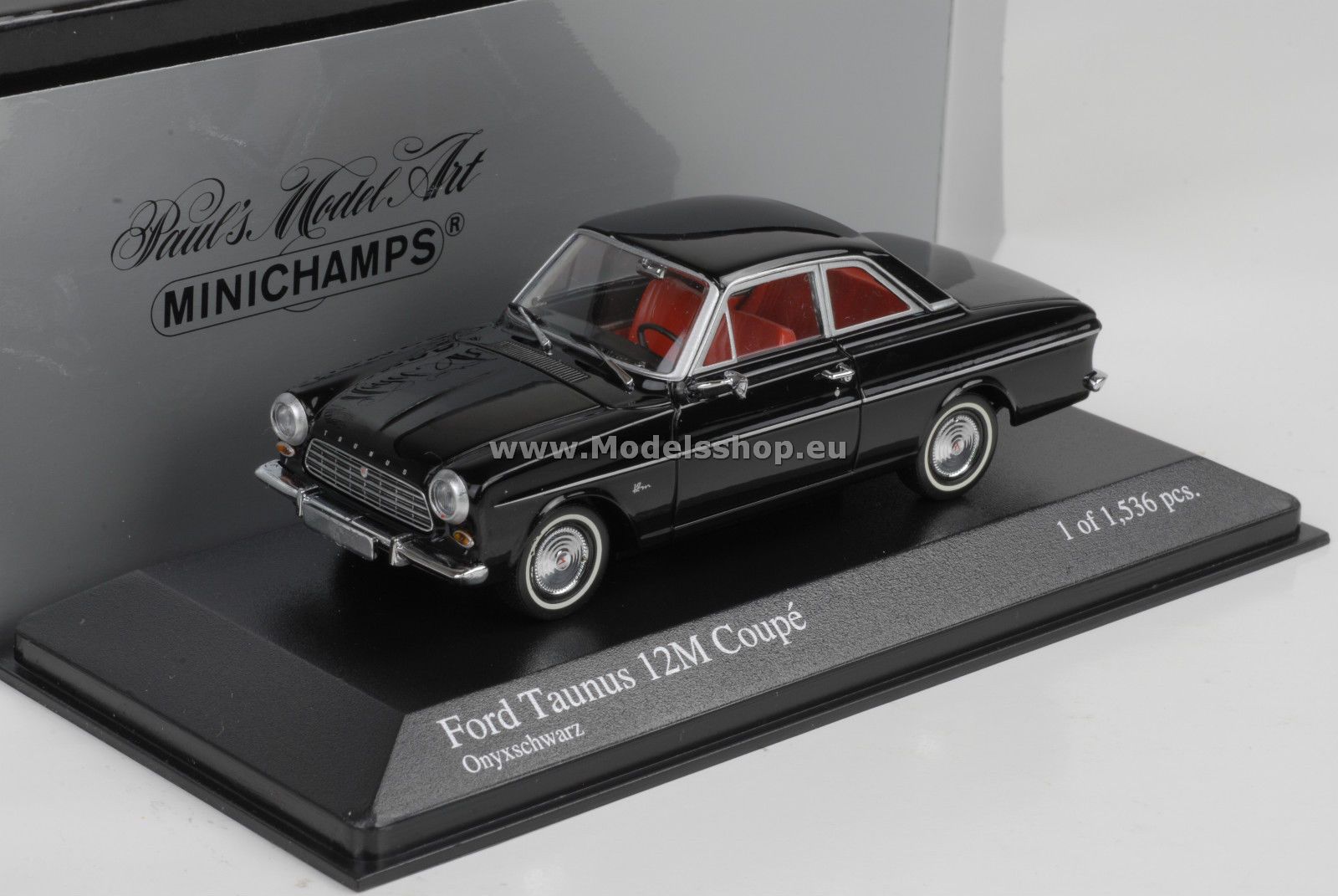 ミニカー　Ford Taunus 12M Minichamps 400086121 FORD TAUNUS 12M COUPE, 1962 /black/