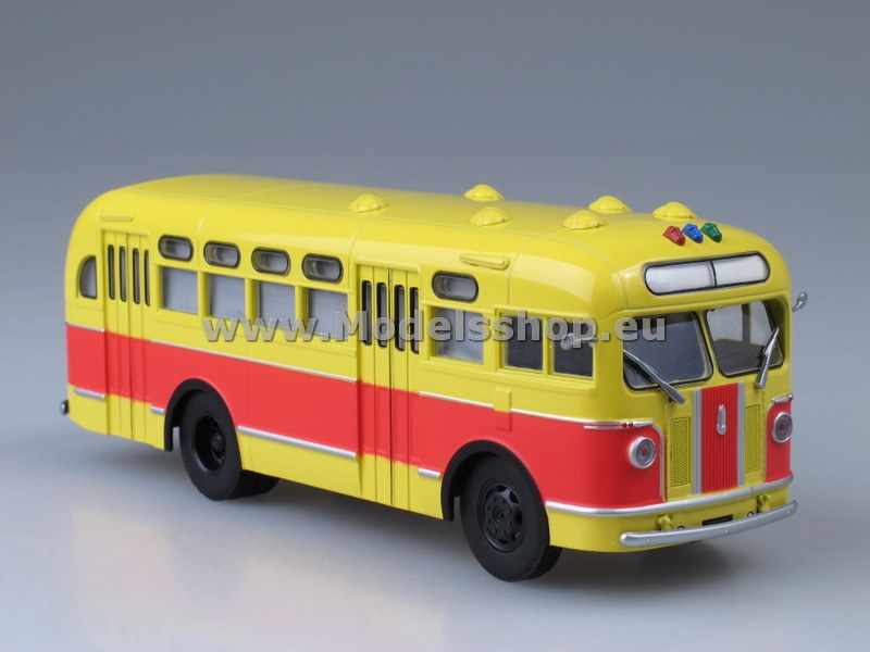 AI4003 City bus ZIS-155 with curtains /red-yellow/