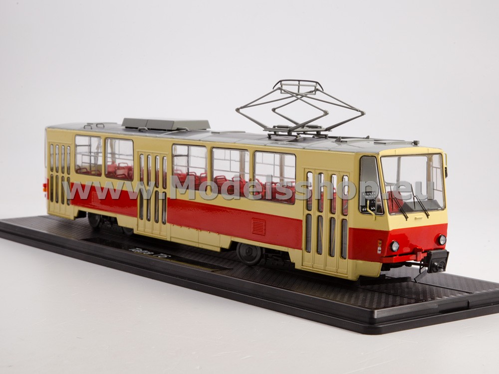 Tatra-T6B5 tram /red-beige/