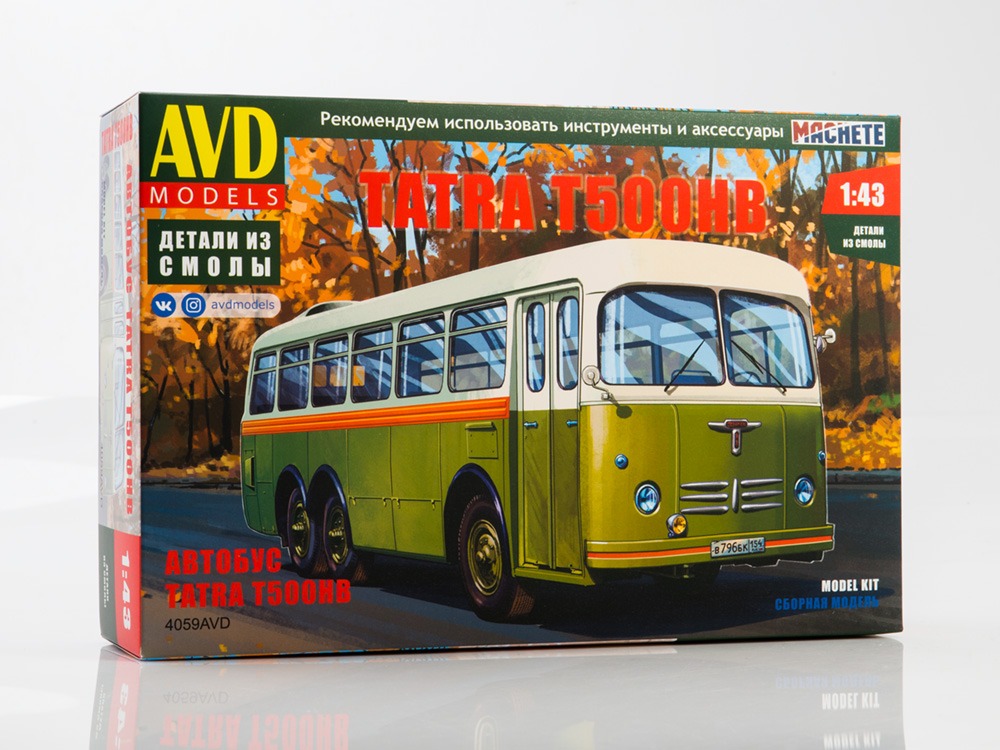 4059AVD Tatra-T500HB bus, model kit