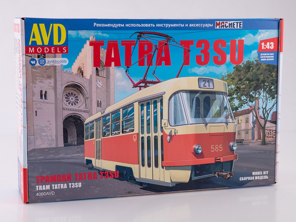 4060AVD Tatra T3SU tram, model kit