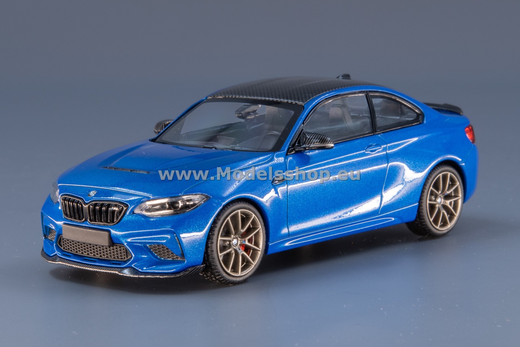 Minichamps 410021025 BMW M2 CS, 2020 /blue, w. gold wheels/