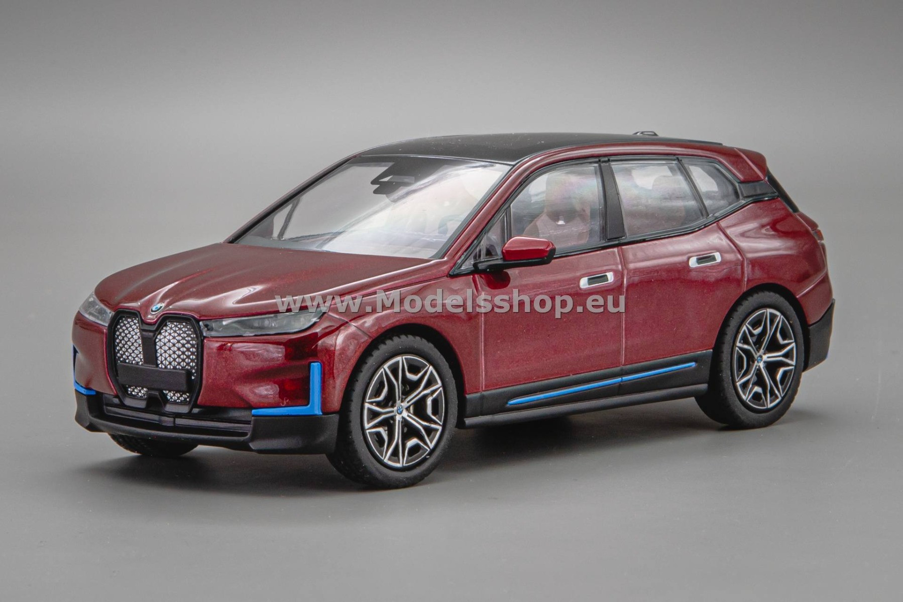 Minichamps 410024302 BMW iX (I20), 2023 /Aventurine Red Metallic/ Limited Edition 336pcs