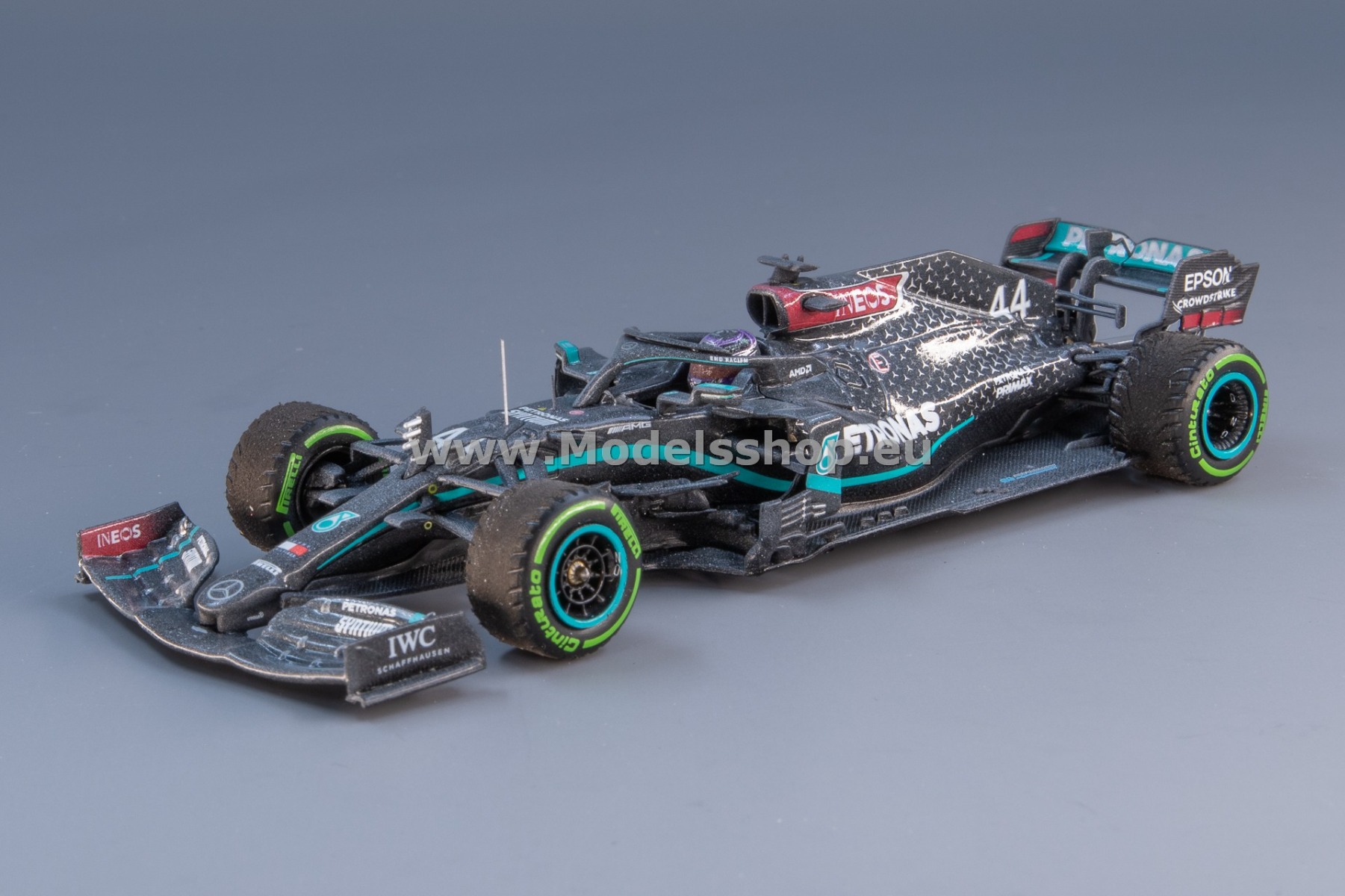 Minichamps 410201444 Mercedes-AMG Petronas F1 Team W11 EQ Performance. - L.Hamilton - Winner Turkish GP 2020 7th World Title