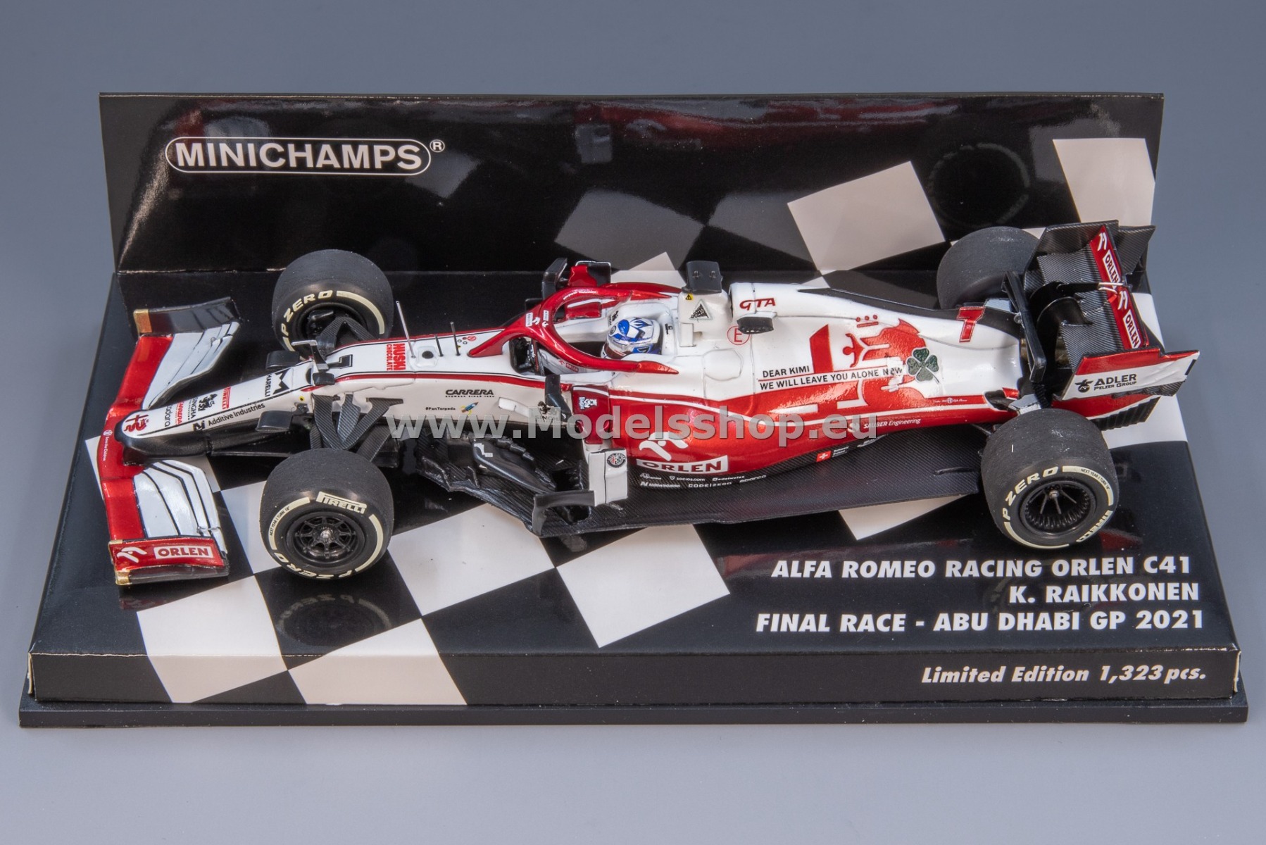 Minichamps 417212307 Alfa Romeo Racing Orlen C41 - Abu Dhabi