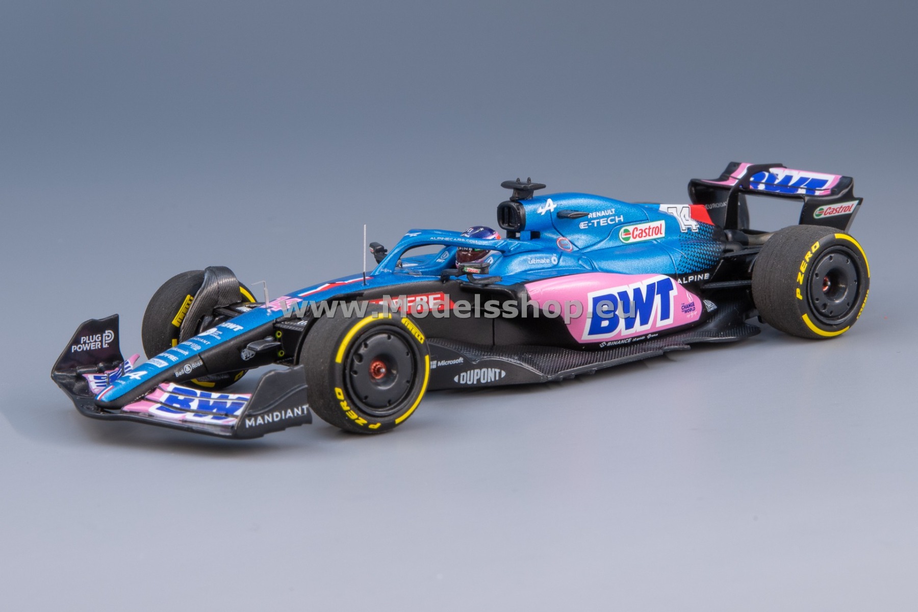 Minichamps 417220314 BWT Alpine Renault A522, No. 14, F1 Australia GP 2022, Fernando Alonso