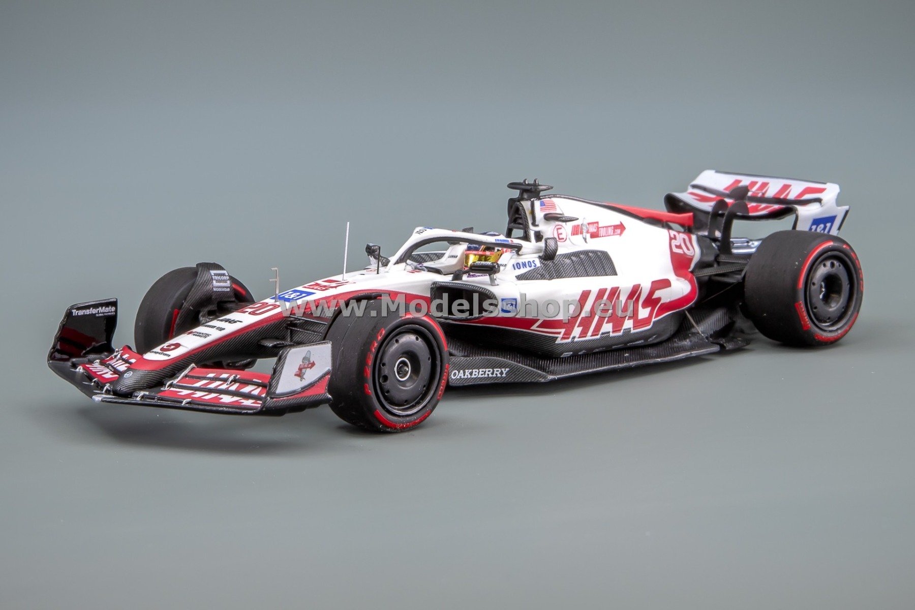 Minichamps 417222120 Haas F1 Team VF-22, Formula 1, Pole Position Brazilian GP 2022, Kevin Magnussen