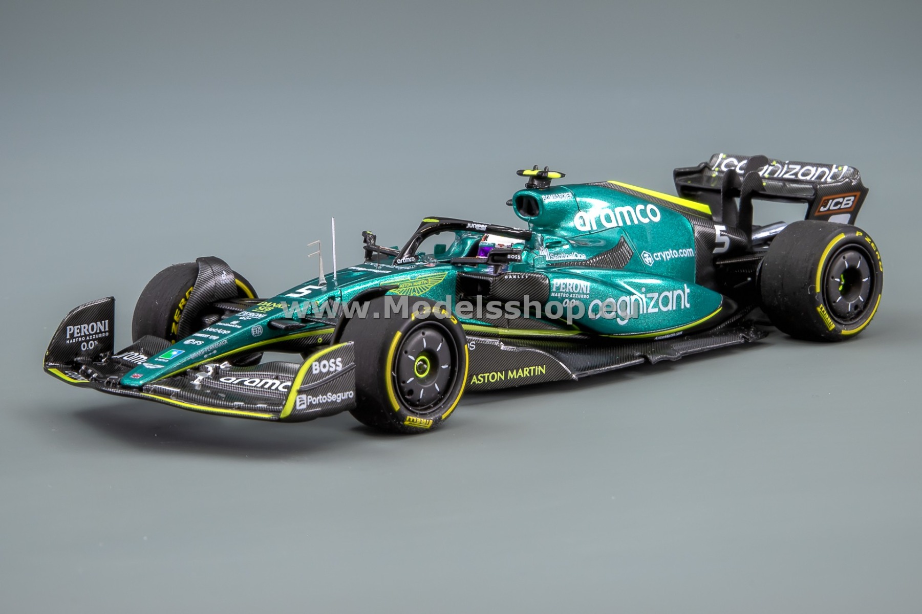 Minichamps 417222205 Aston Martin Mercedes AMR22 No.5, Formula 1, F1 Last Race, Abu Dhabi 2022,  Sebastian Vettel