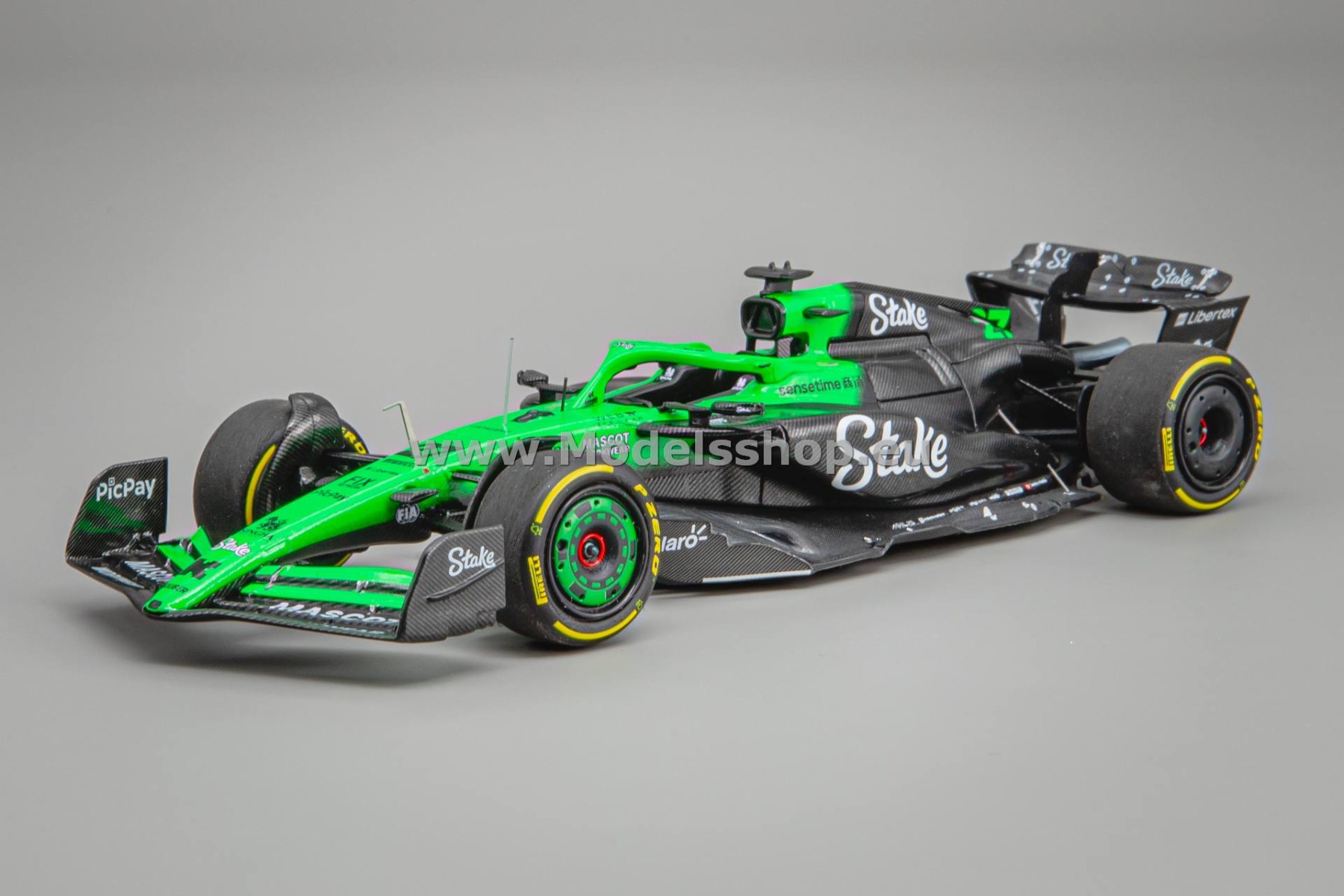 Minichamps 417251227 Sauber F1 C45 Team Stake Kick No. 27. 3rd place, British GP 2025, N.Hulkenberg (1st career podium)