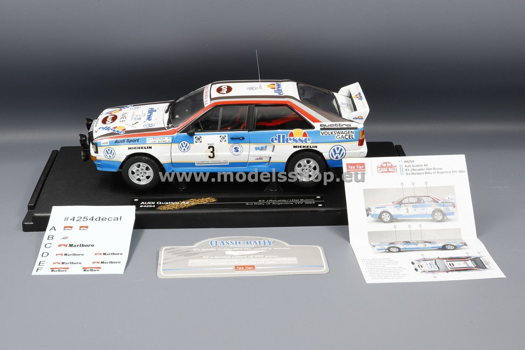 Audi quattro A2, No.3, ellesse, Rallye WM, Rally Argentina