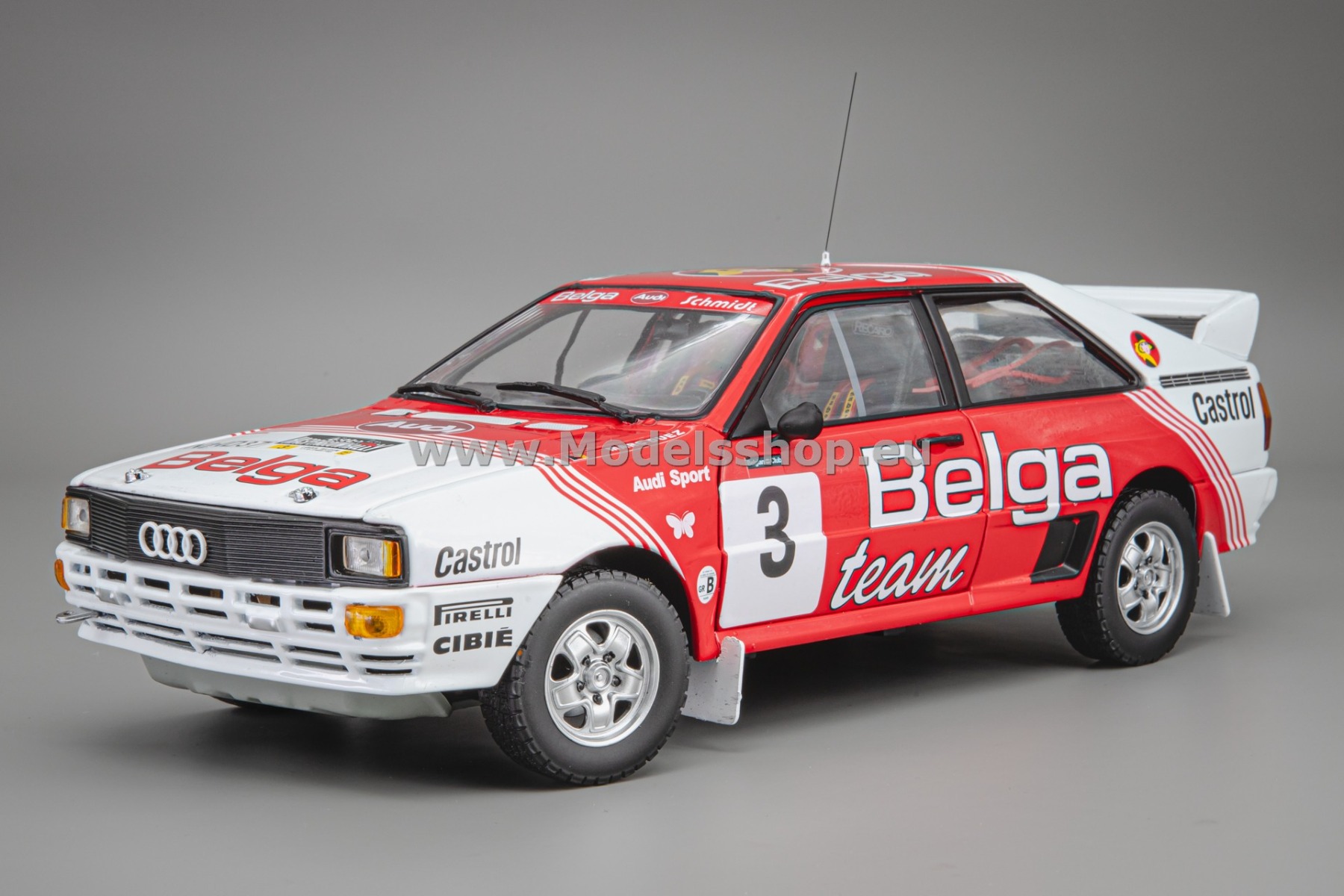 Audi Quattro A1, No.3, Lotto Haspengouwrally 1983,  M.Duez - W.Lux