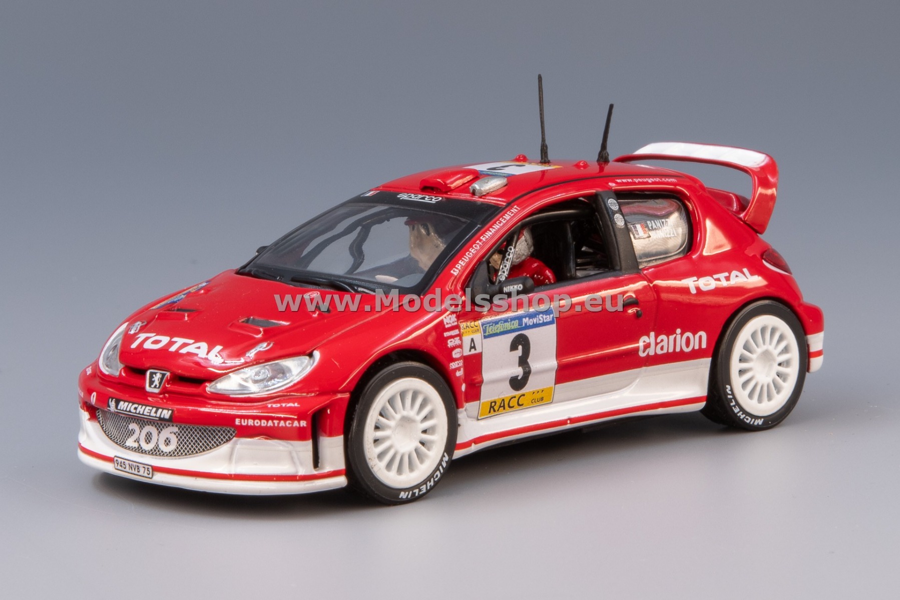 Peugeot 206 WRC No.3, 1st Rally Catalunya 2003, G.Panizzi - H.Panizzi