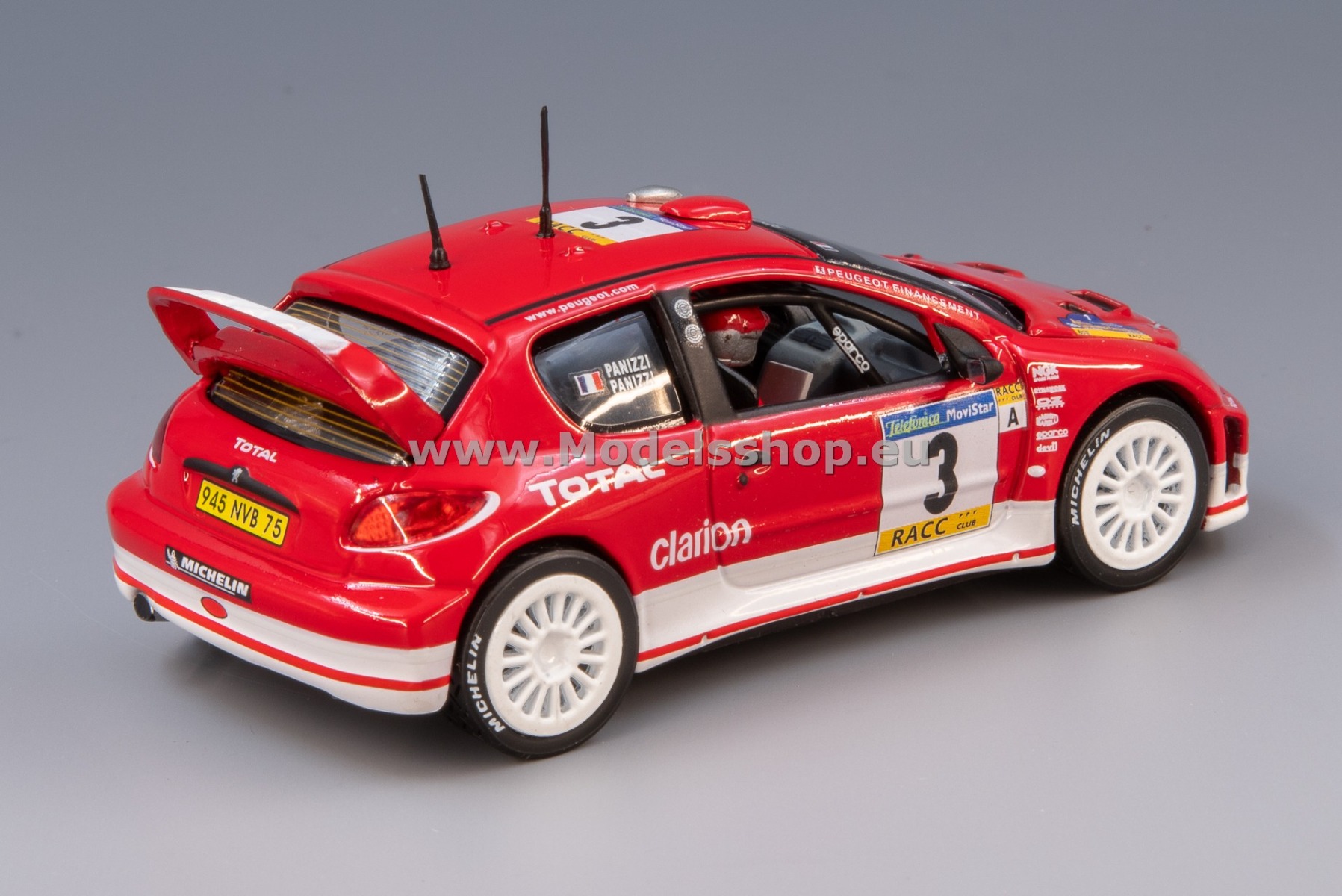 Auto Art 1/18 Peugeot 206 #1 WRC Monte-Carlo Gronholm