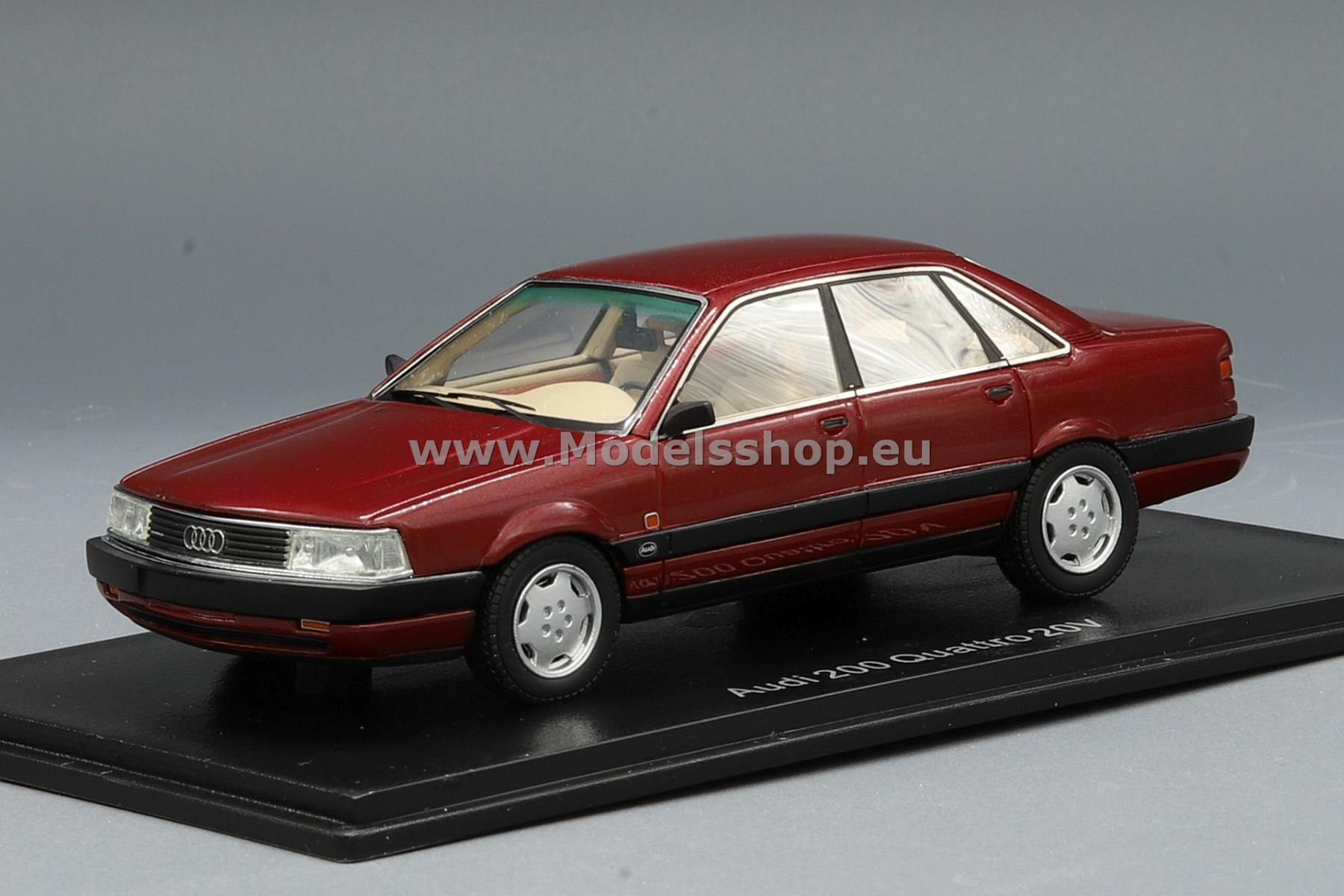 Audi 200 quattro 20V, 1990/metallic-dark red/