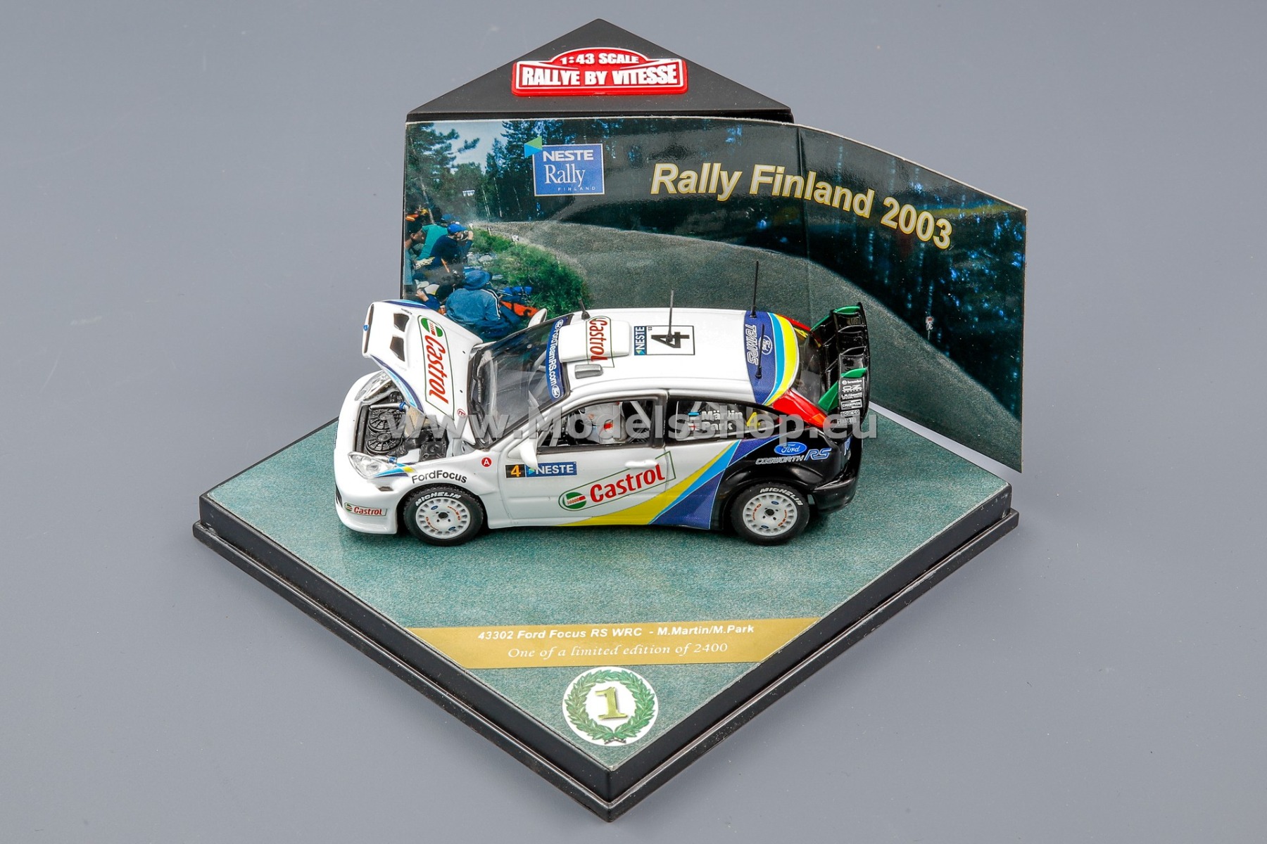 Modèle Réduit Ford Focus WRC Rallye Acropolis 2003 - Martin - IXO 1/43