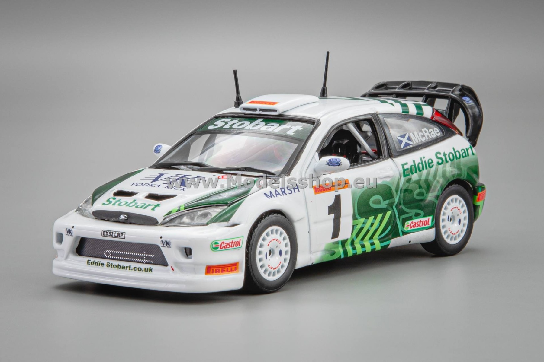 Vitesse 43316 Ford Focus RS WRC03, No.1, Pirelli International Rally 2005, C.McRae, Sun Star