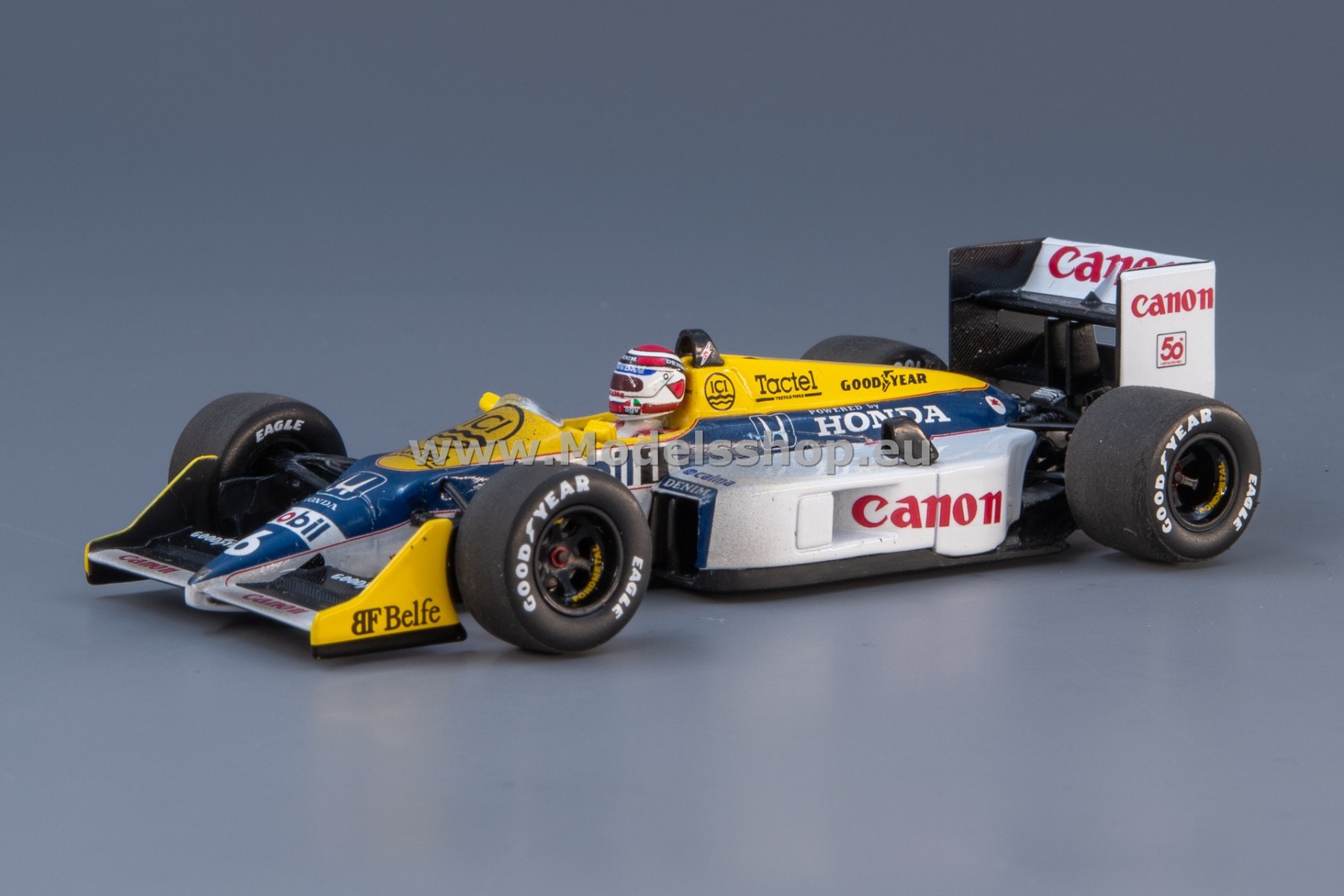 Minichamps 436876606 Williams Honda FW11B, (Dirty Version), Nelson Piquet - World Champion 1987