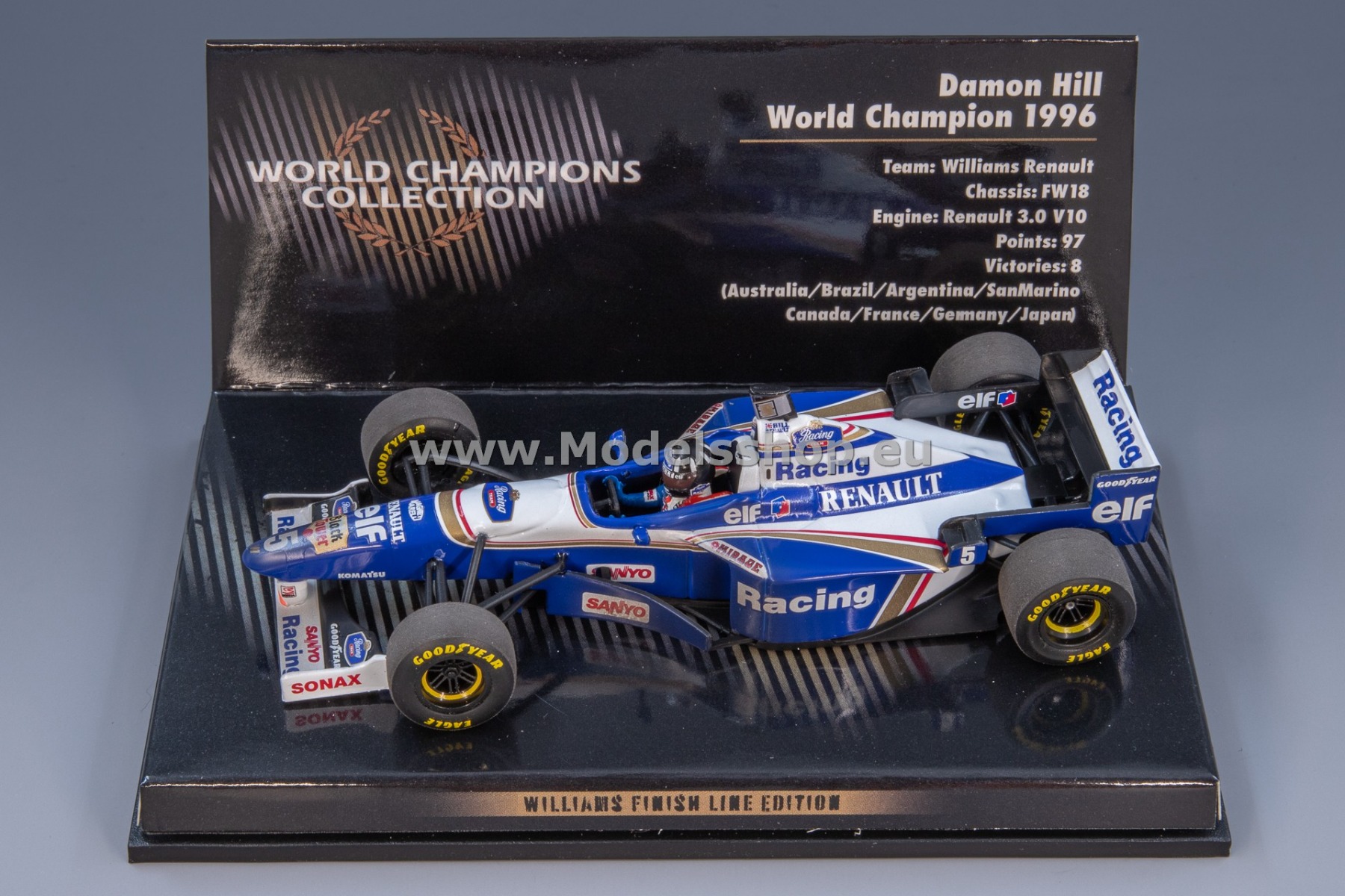 Minichamps 436966605 Williams Renault FW18 (dirty version) - World