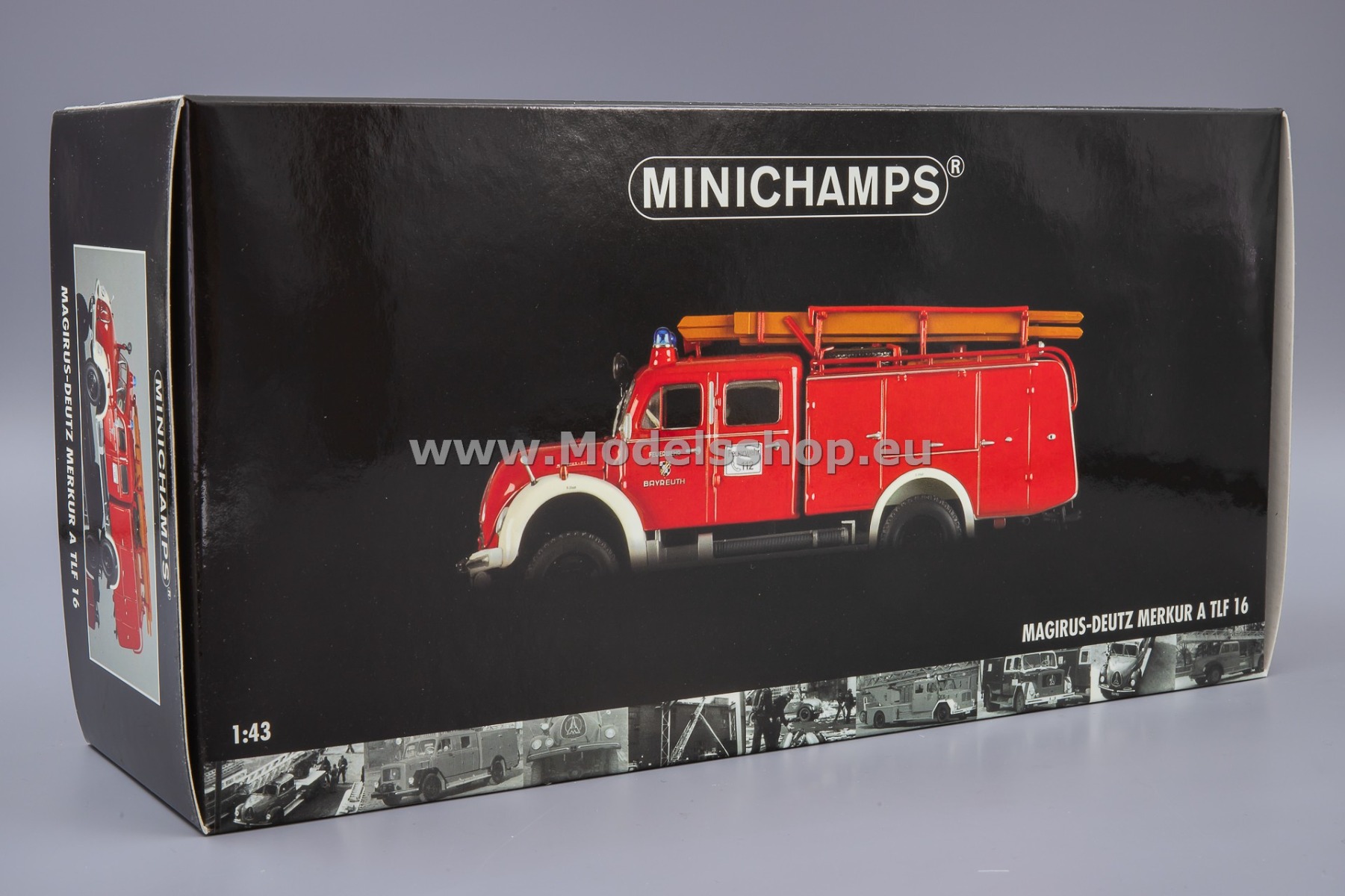 Minichamps 439141075 Magirus-Deutz Merkur TLF 16 fire engine