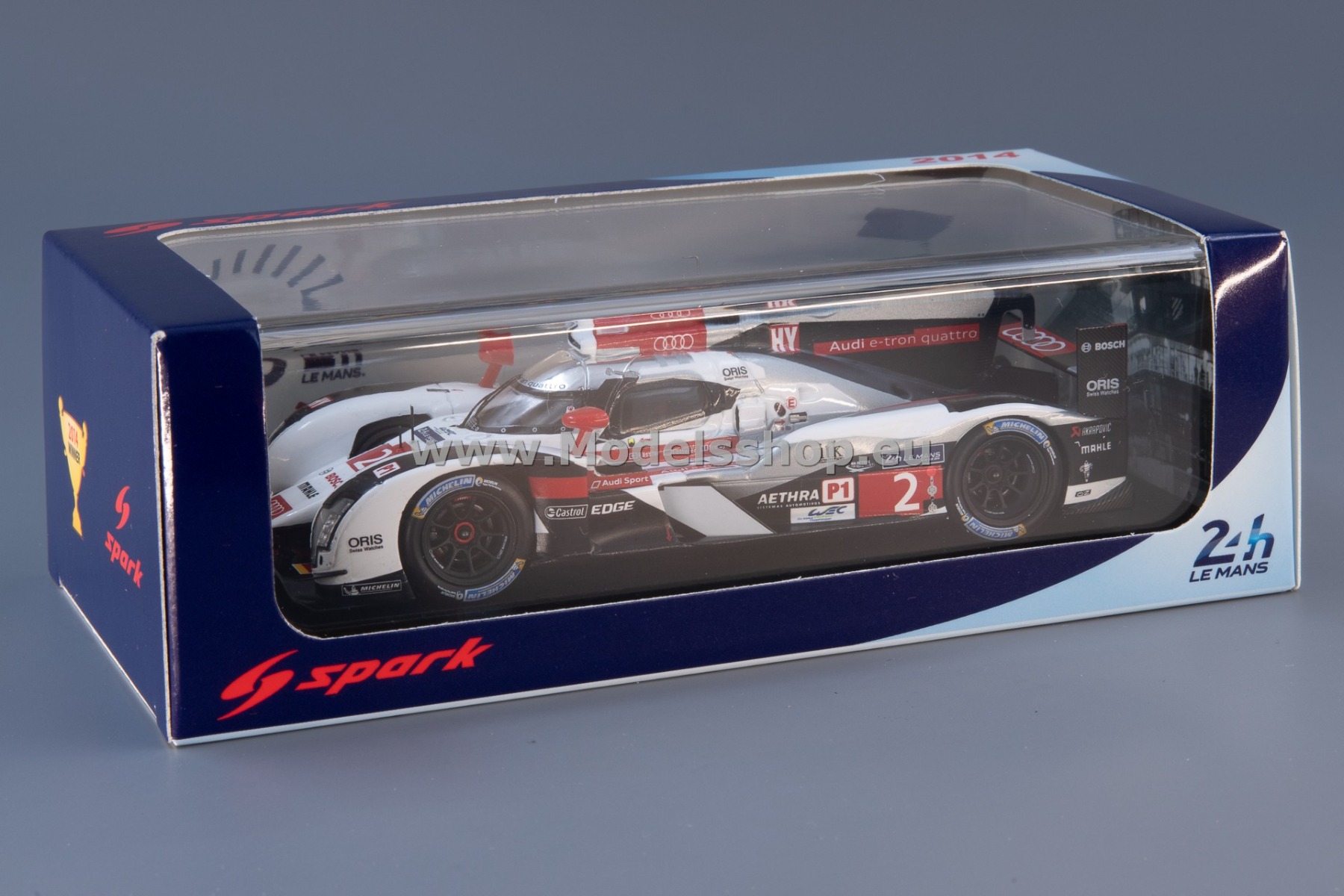 Spark 1:43 Audi R18 e-tron quattro #1 2th 24h LeMans 2014