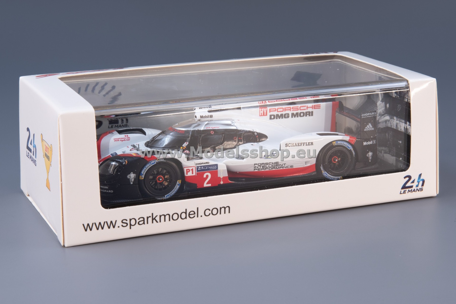 Spark 43LM17 Porsche 919 Hybrid No.2 Porsche LMP Team Winner Spark 43LM17 Porsche 919 Hybrid No.2 Porsche LMP Team Winner