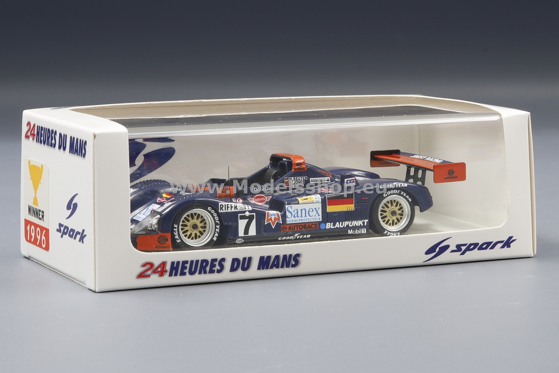 Spark 43LM96 Joest-Porsche TWR WSC No.7 Winner Le Mans 1996 Spark 43LM96 Joest-Porsche TWR WSC No.7 Winner Le Mans 1996