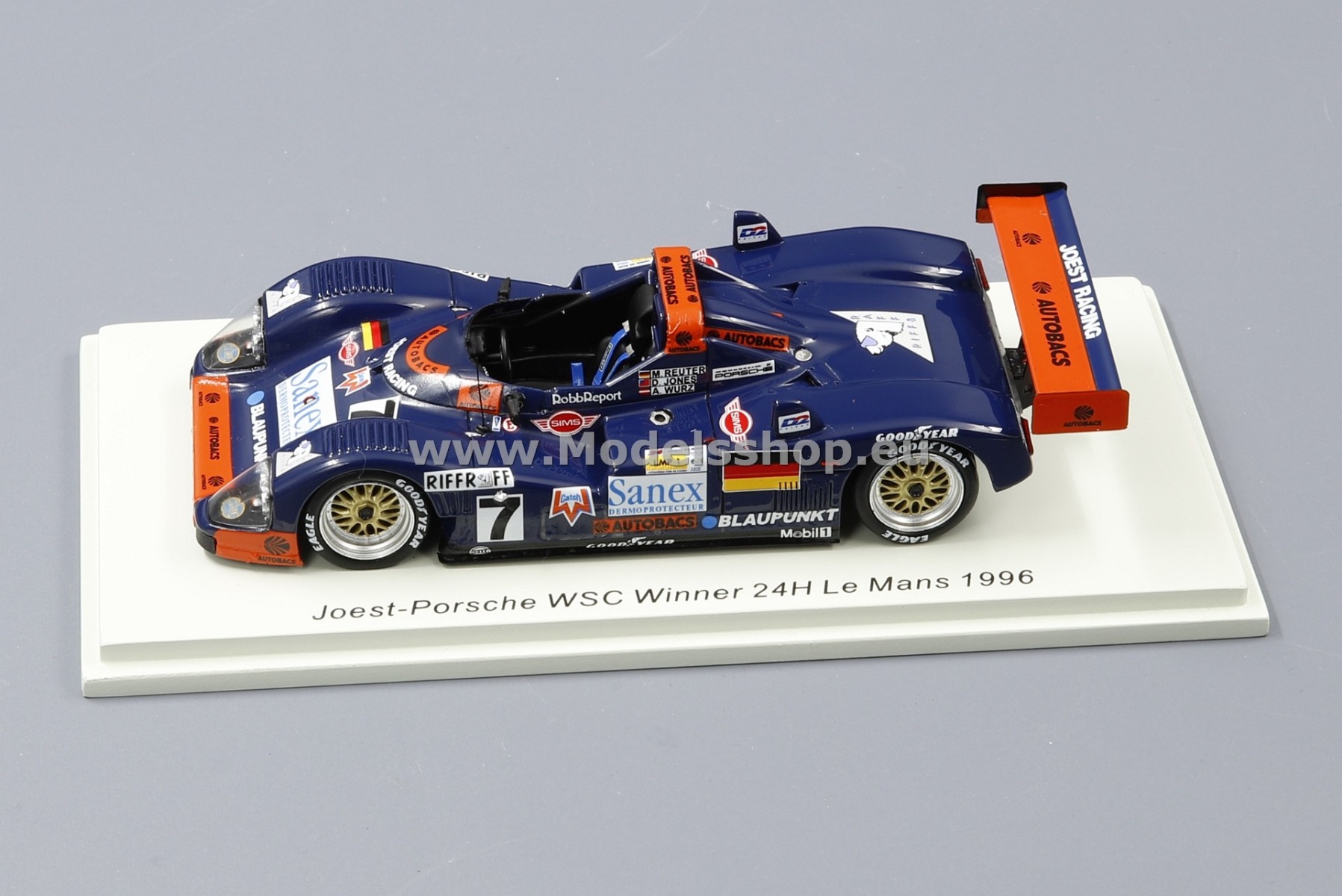 Spark 43LM96 Joest-Porsche TWR WSC No.7 Winner Le Mans 1996 Spark 43LM96 Joest-Porsche TWR WSC No.7 Winner Le Mans 1996