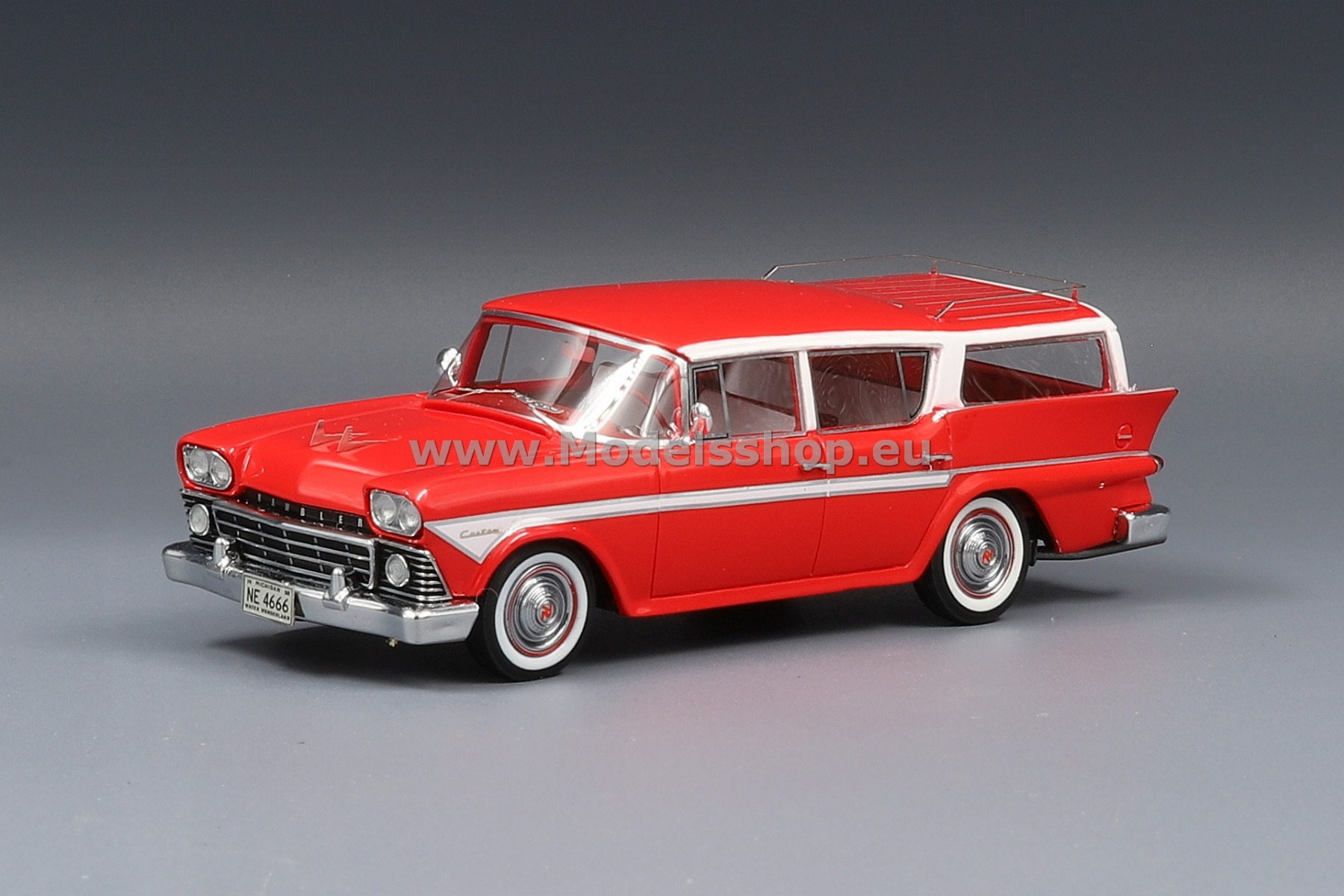 Rambler Customs Cross Country 6 Station Wagon, 1958 /red - white/