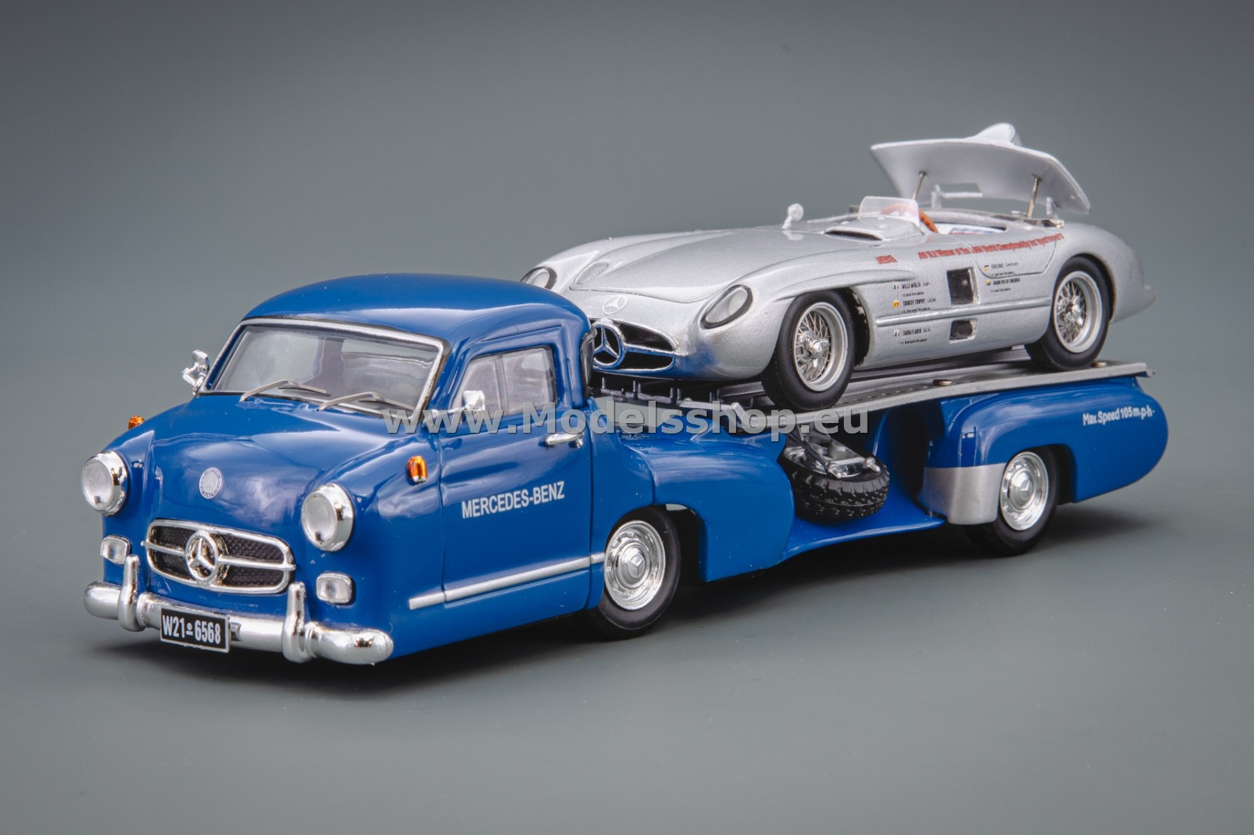 Schuco Mercedes-Benz Race Car Transporter 