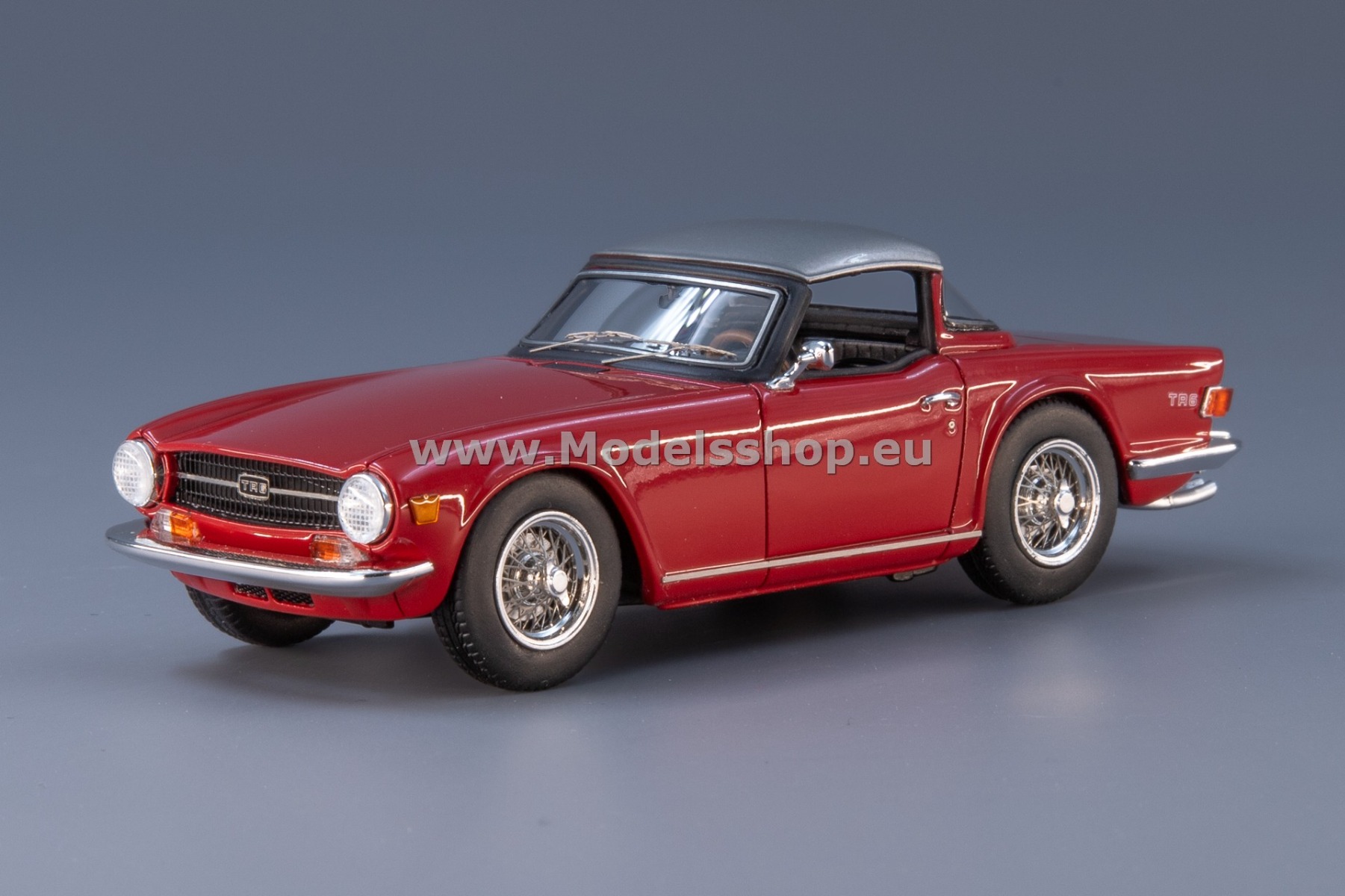 Triumph TR6 with closed surrey top, 1968 /bordeaux red/