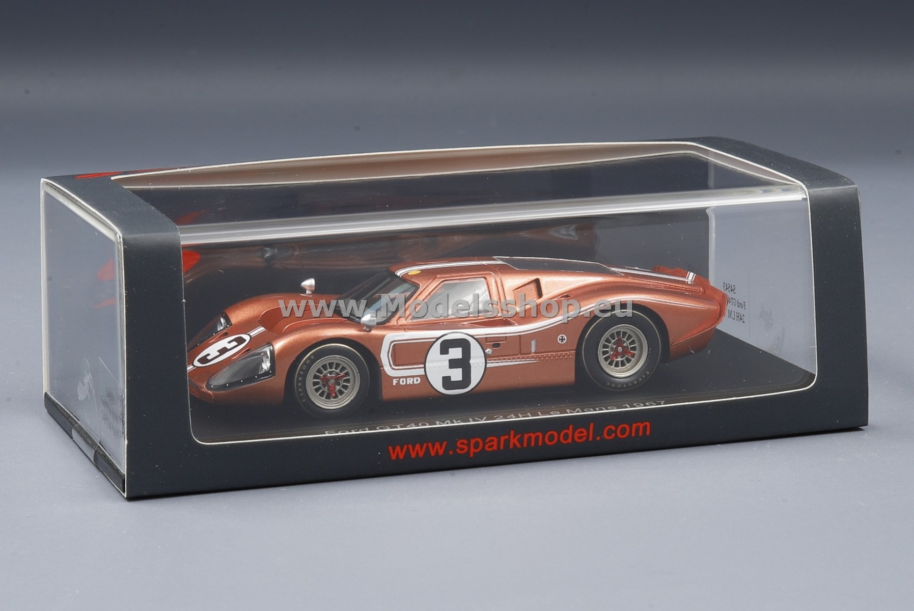 Spark S4543 Ford GT40 Mk IV No.3 24H Le Mans 1967 M