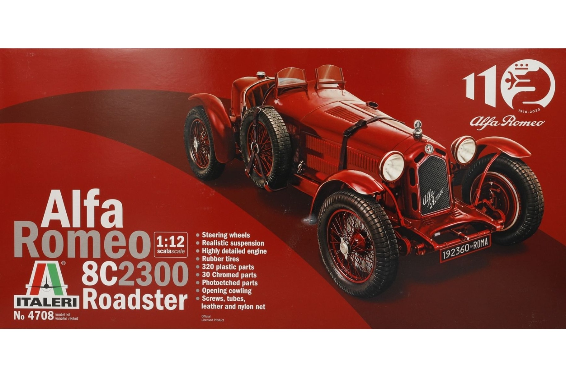 Italeri IT4708 Alfa Romeo 8C 2300 Roadster 