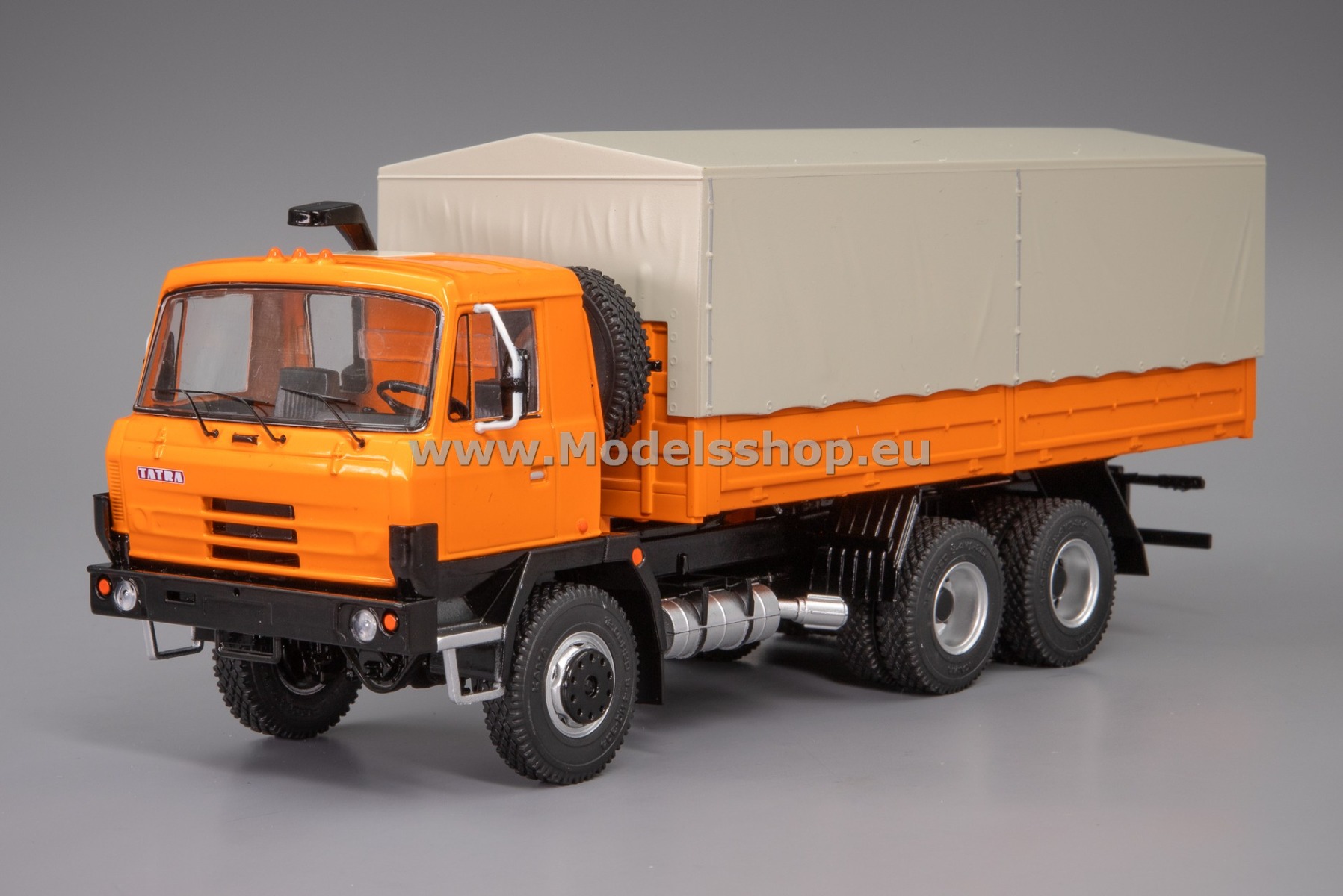 PCL47164 Tatra 815 V26 flatbed truck with tent /orange/