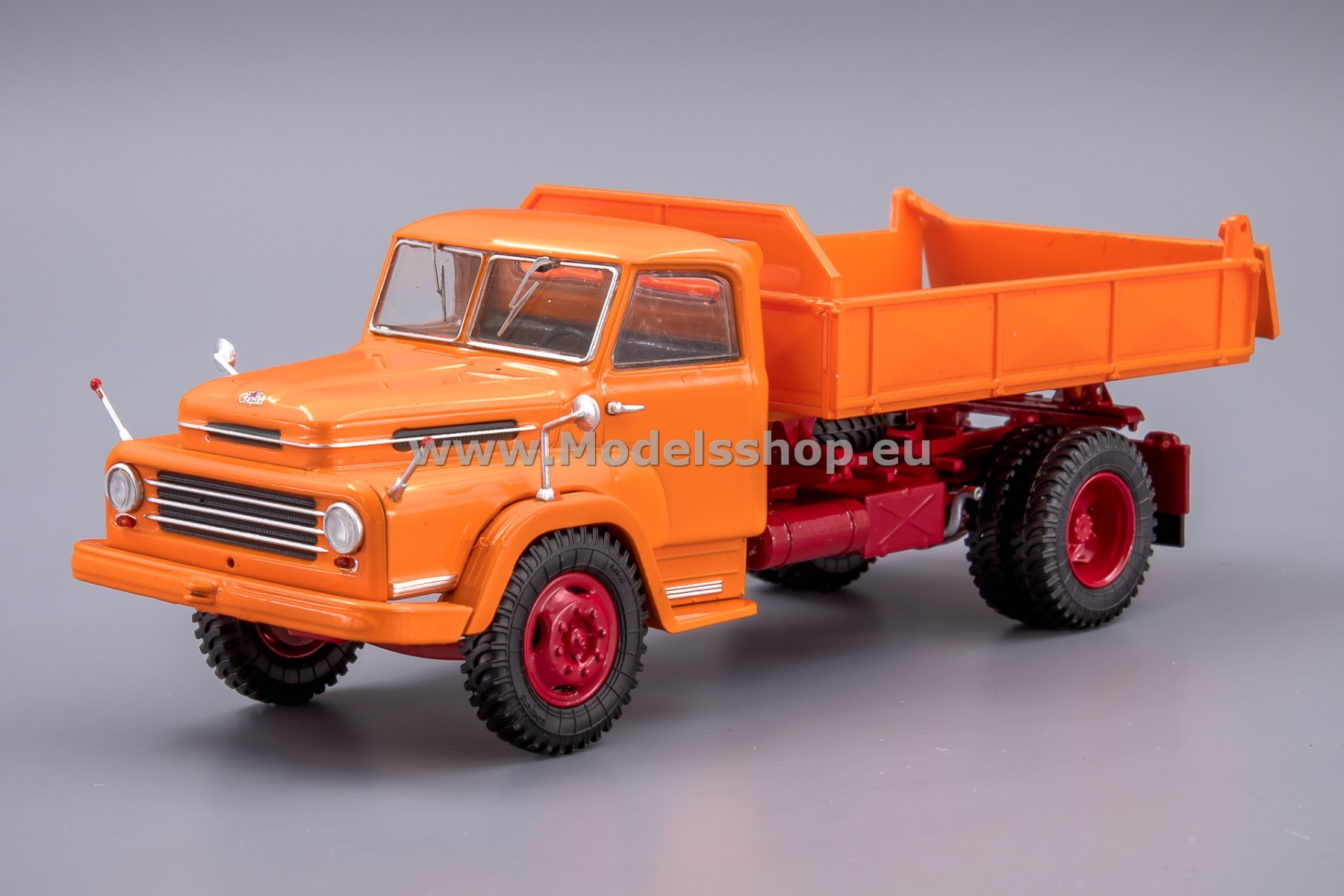 PCL47174 Csepel D-450 dump truck /orange/